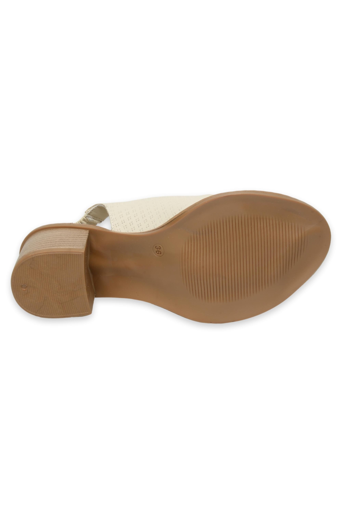 D25Ys-2840Z Günlük Krem Kadın Sandalet - Görsel 6