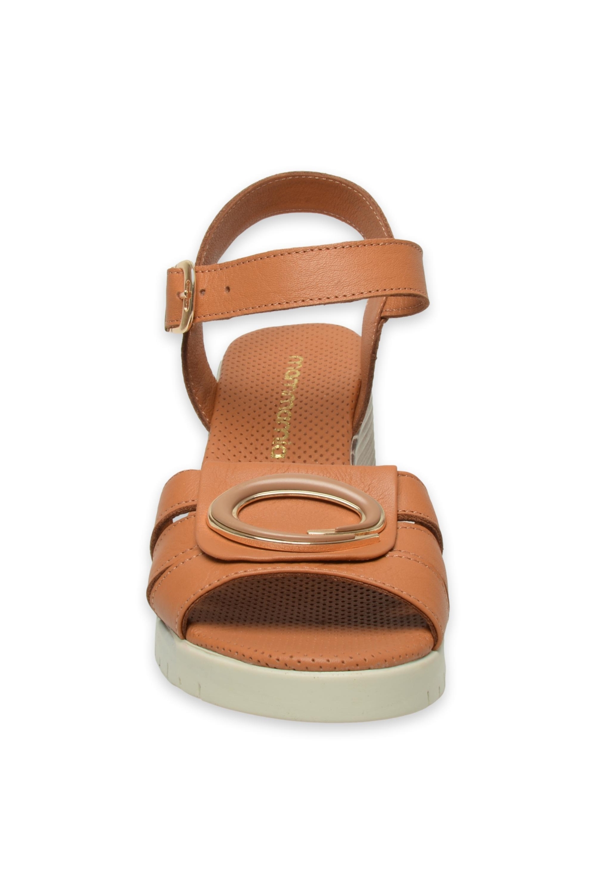 D25Ys-2775 Günlük Taba Kadın Sandalet - Görsel 4