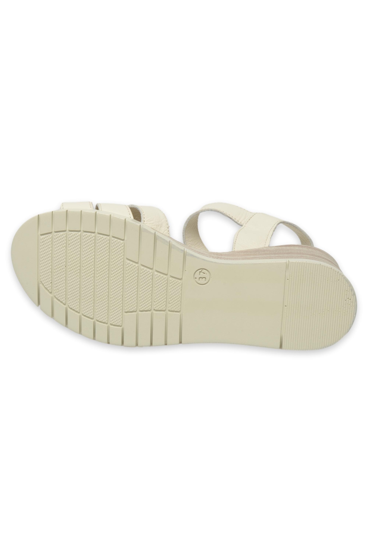 D25Ys-2775 Günlük Krem Kadın Sandalet - Görsel 6