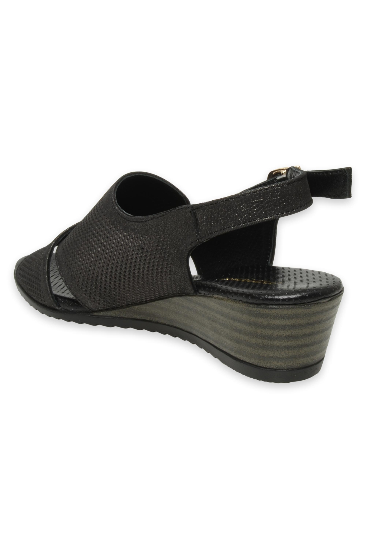 D25Ys-2730Z Günlük Metalik Kadın Sandalet - Görsel 5