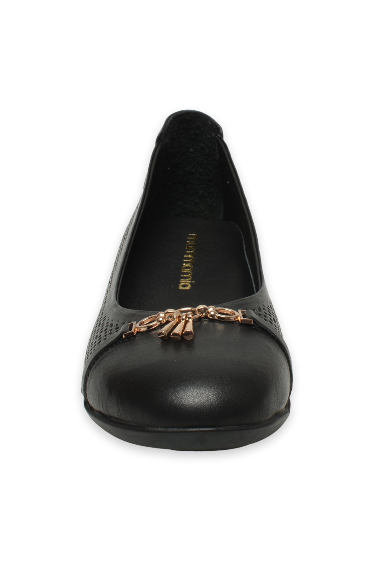 D25Ya-7115 Günlük Siyah Kadın Babet - Görsel 4