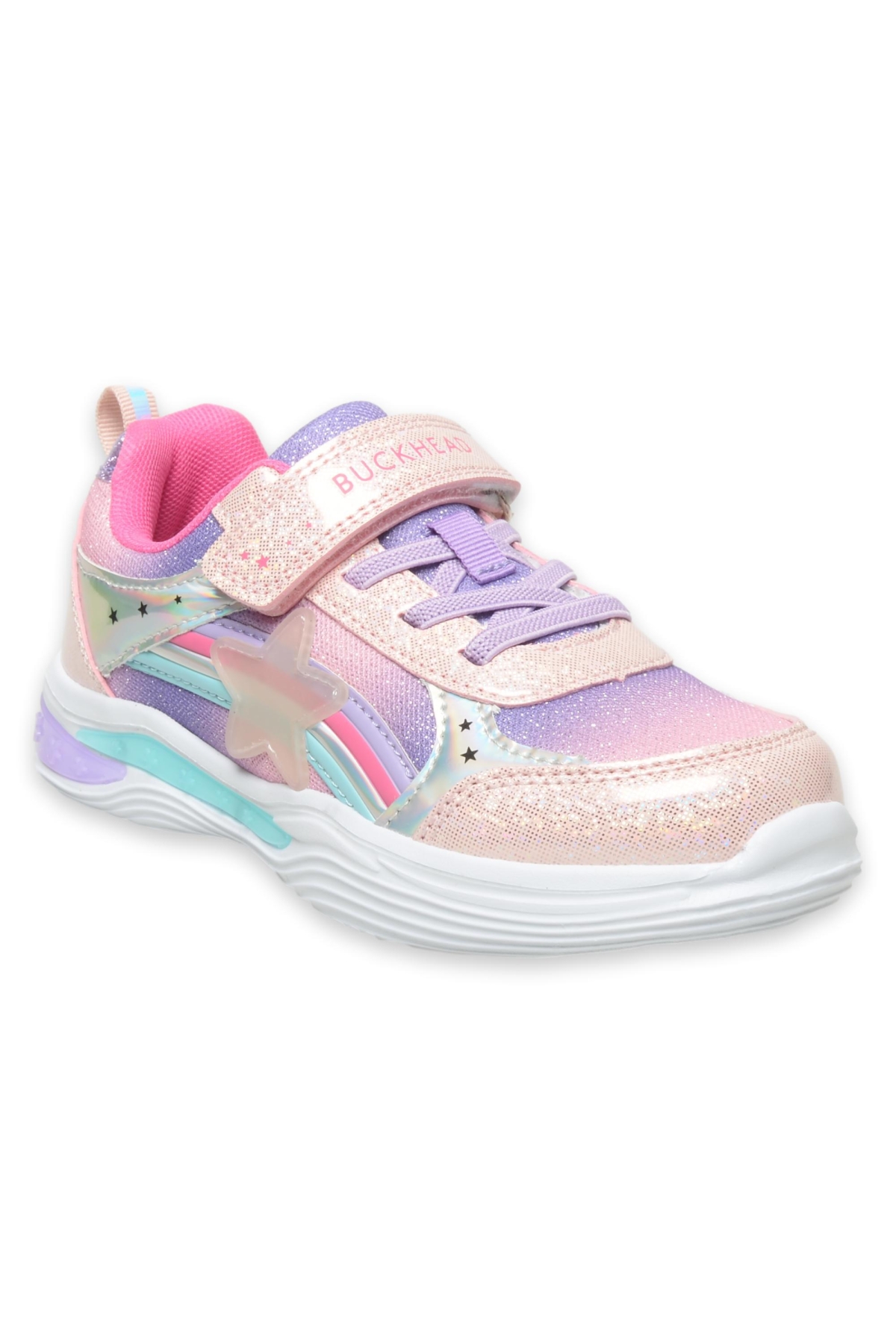 Buck3024 Stary Işikli Günlük Pembe-Beyaz Kız Çocuk Spor Ayakkabı - Görsel 3