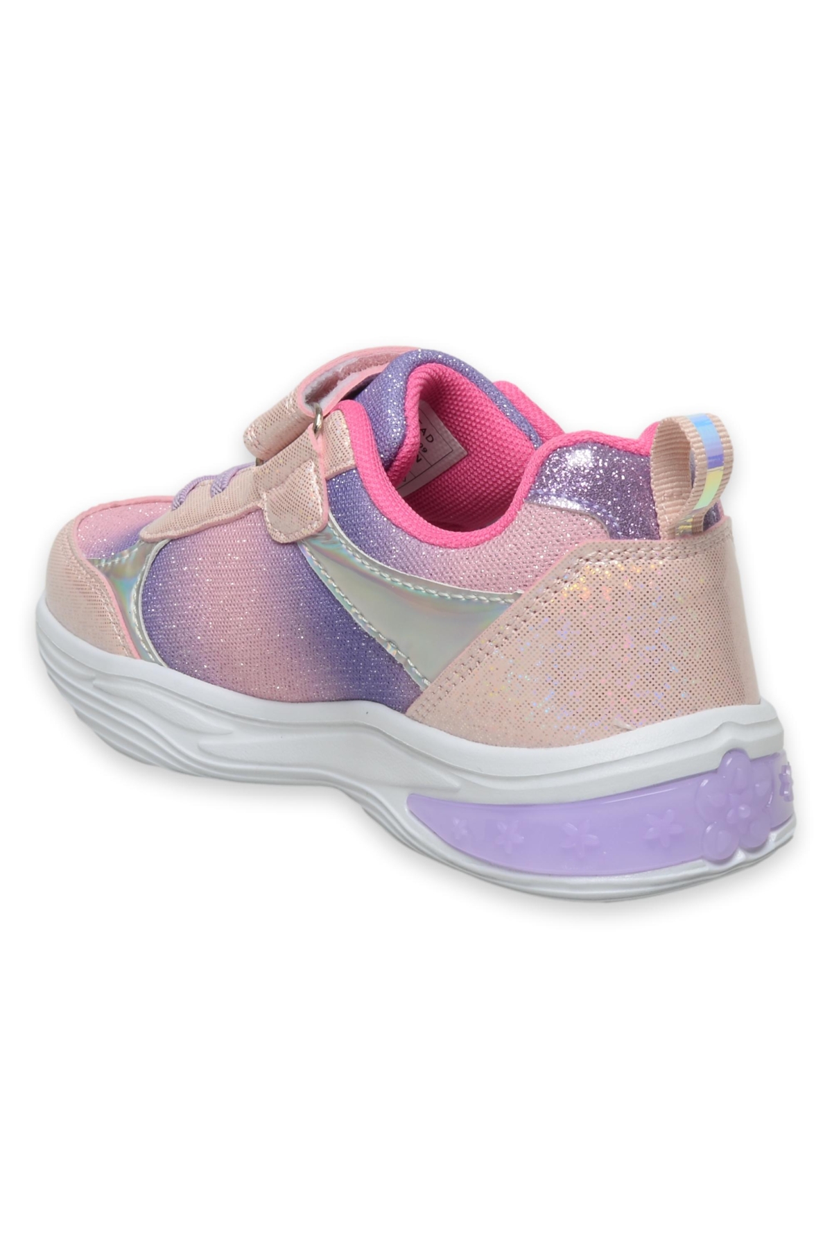 Buck3024 Stary Işikli Günlük Pembe-Beyaz Kız Çocuk Spor Ayakkabı - Görsel 5