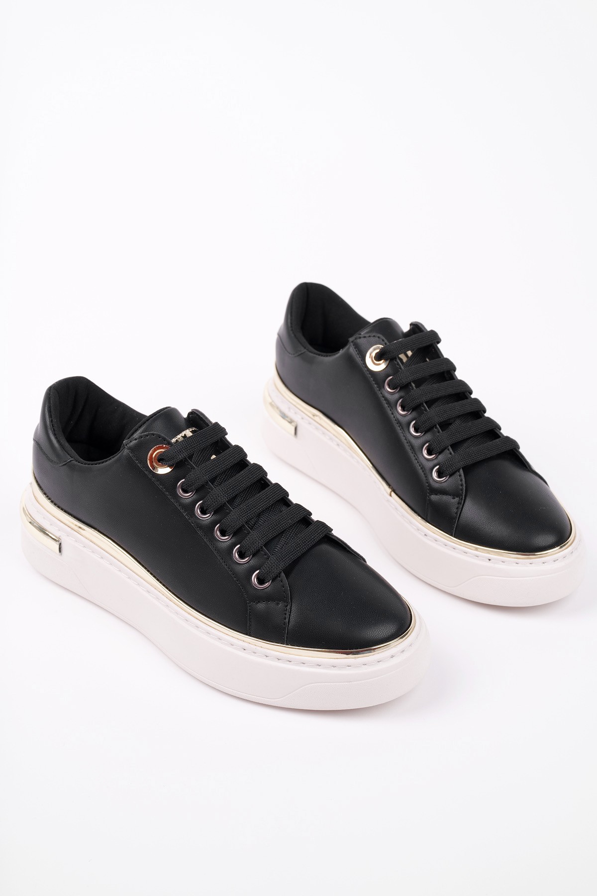 SVETLANA İnce Şerit Detaylı Bağcıklı Günlük Kadın Sneaker Spor Ayakkabı - Görsel 6