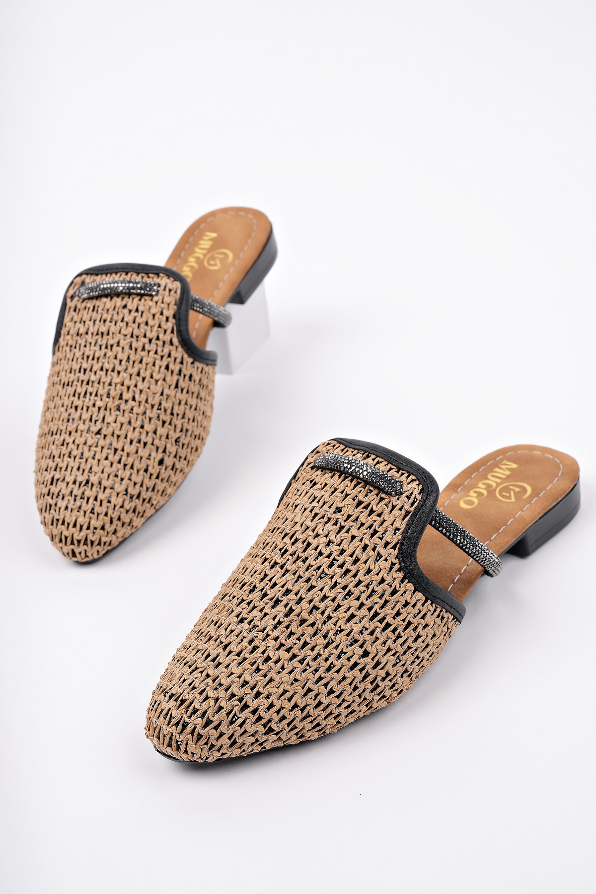 ZİNTA Önü Kapalı Kadın Günlük Hasır Terlik - Görsel 3