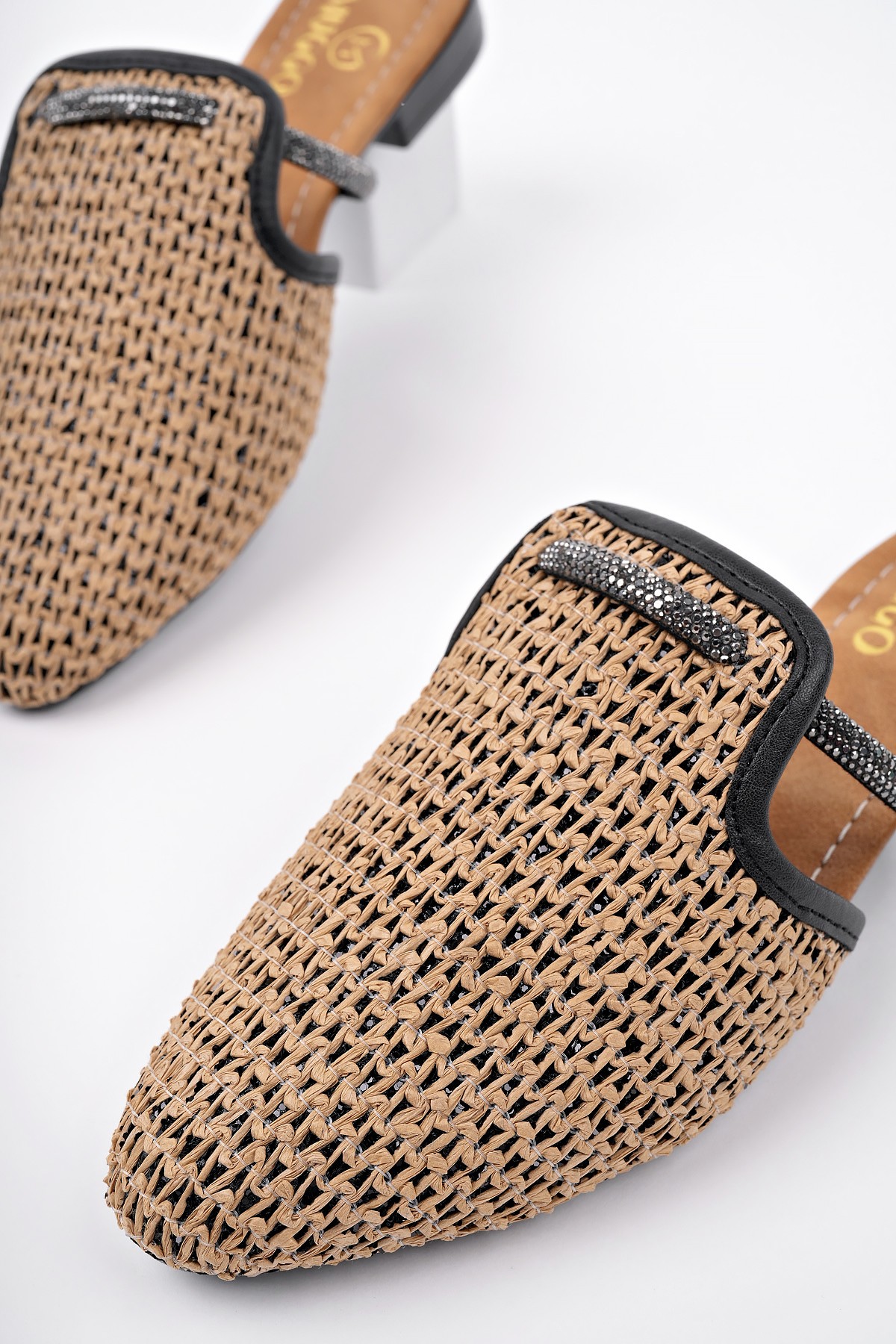 ZİNTA Önü Kapalı Kadın Günlük Hasır Terlik - Görsel 4