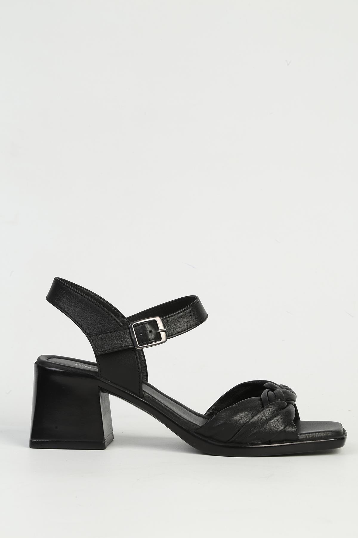 Siyah Kadın Topuklu Ayakkabı PC-54598 - Görsel 2