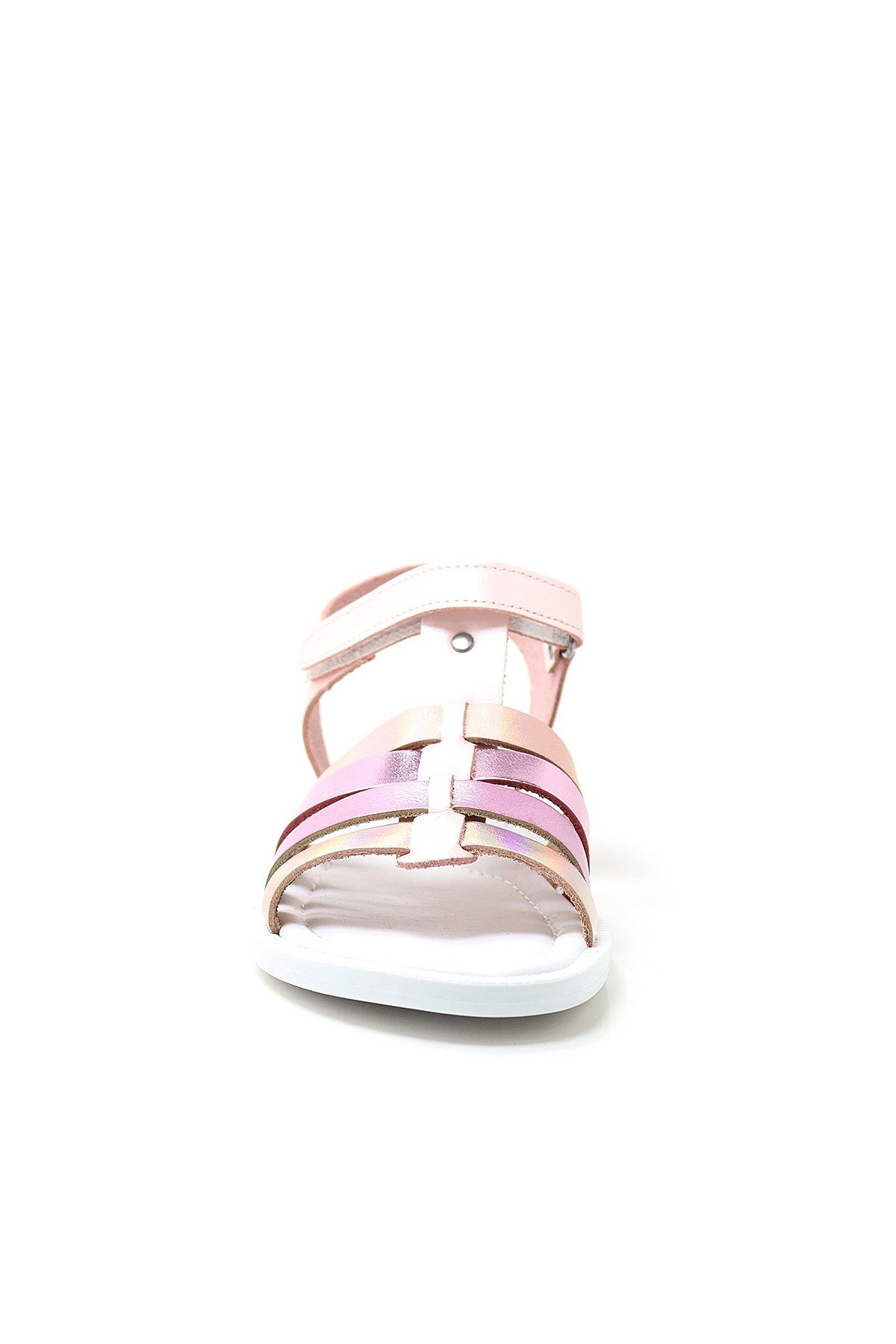 Artico Bellini Hakiki Deri Pembe Fuşya Vaketa Kız Çocuk Sandalet - Görsel 5