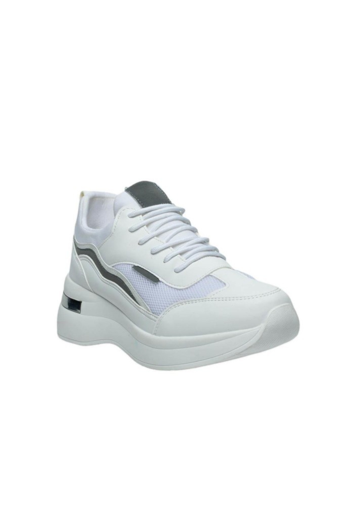 327-25 Deri Anorak Anatomik Kadın Sneaker - Görsel 3