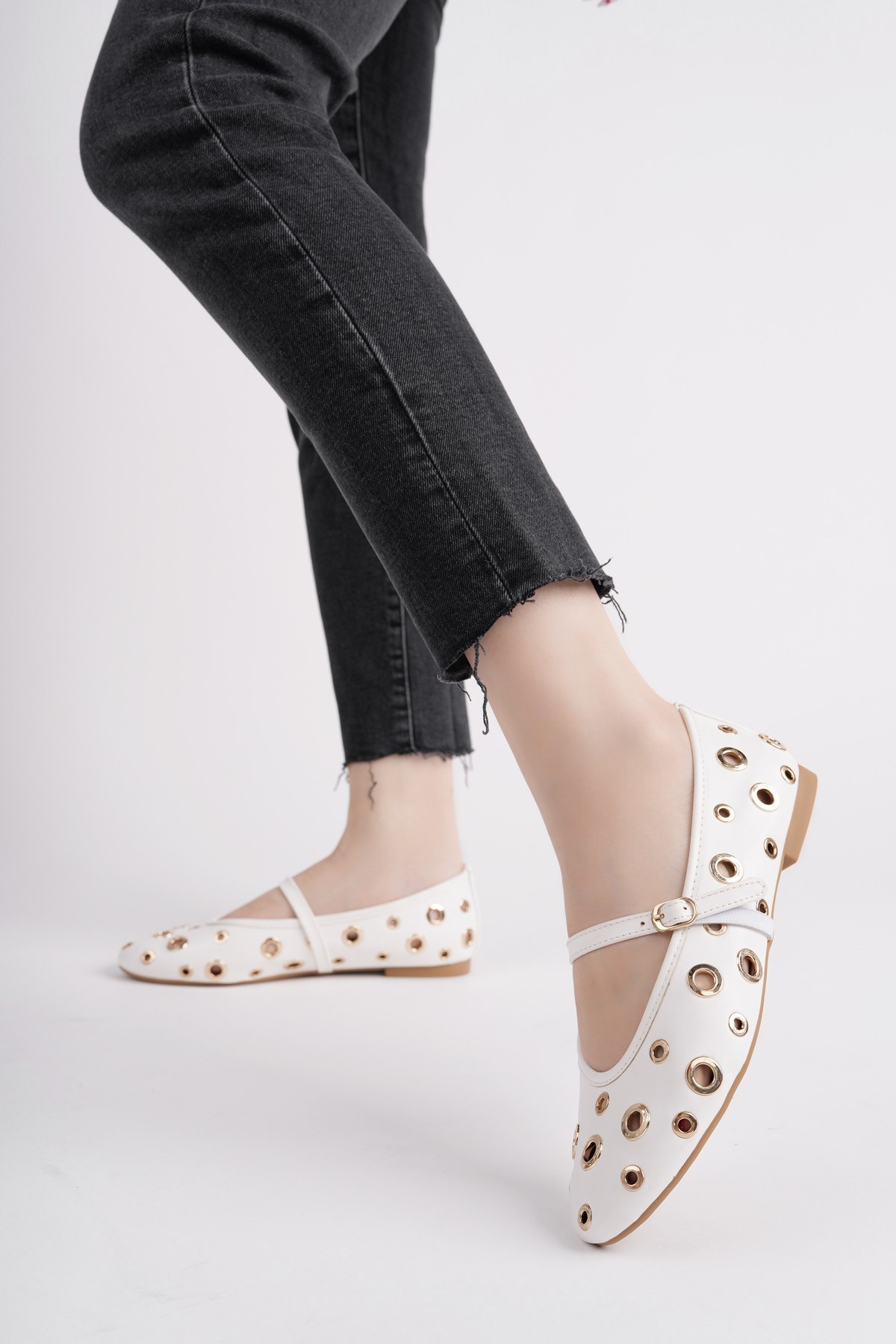 MİSHA Tek Bant Troklu Günlük Kadın Babet - Görsel 7