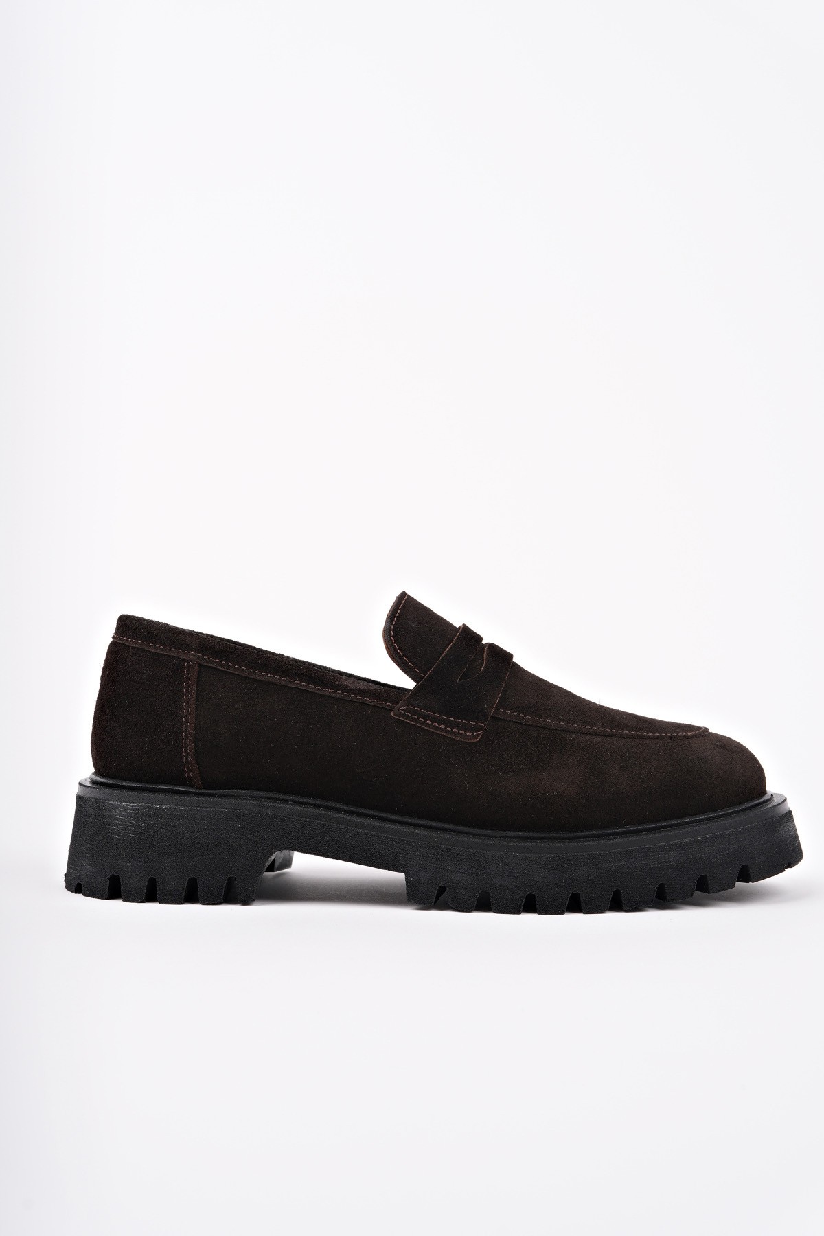 PARADİSE Hakiki Deri Kalın Taban Günlük Casual Makosen Kadın Loafer Ayakkabı - Görsel 2