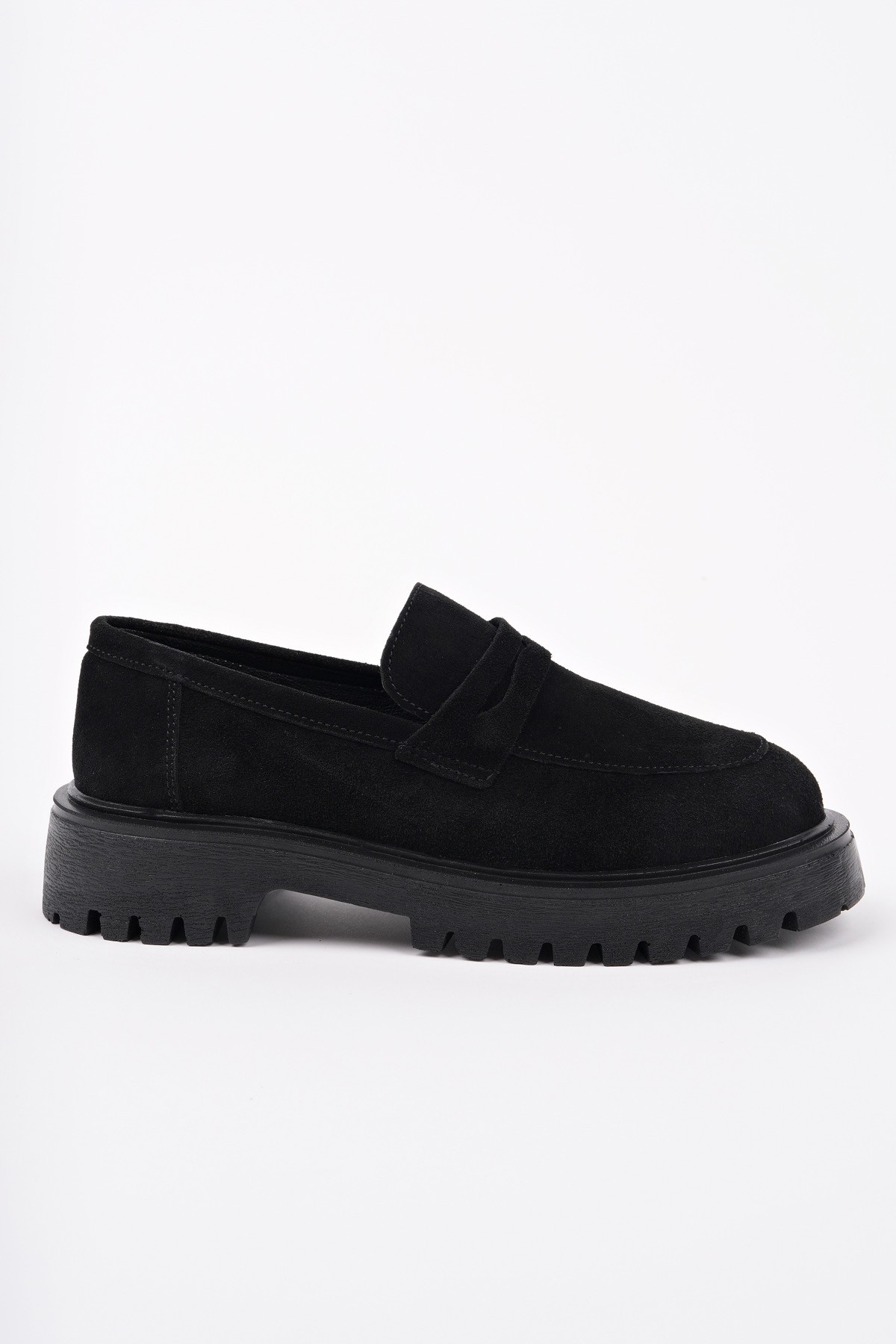 PARADİSE Hakiki Deri Kalın Taban Günlük Casual Makosen Kadın Loafer Ayakkabı - Görsel 2