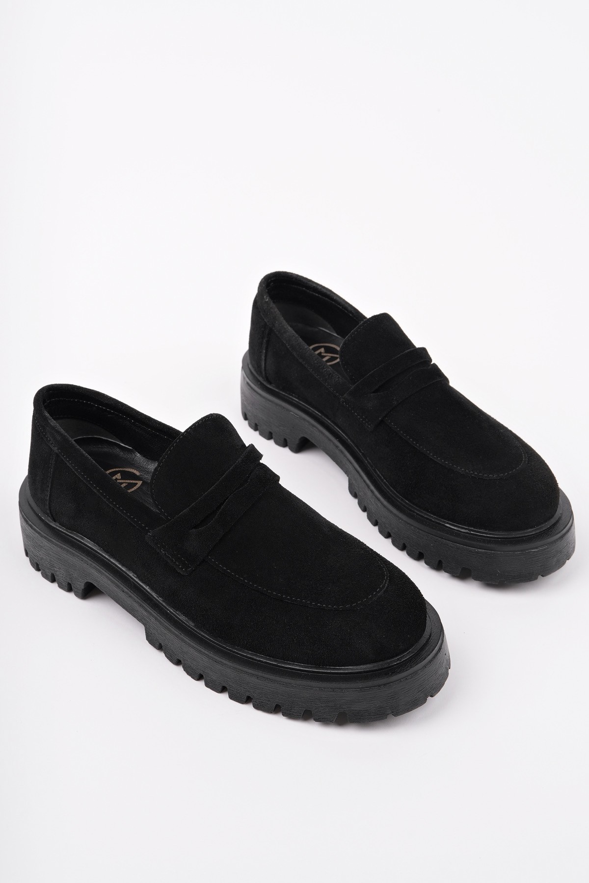 PARADİSE Hakiki Deri Kalın Taban Günlük Casual Makosen Kadın Loafer Ayakkabı - Görsel 4