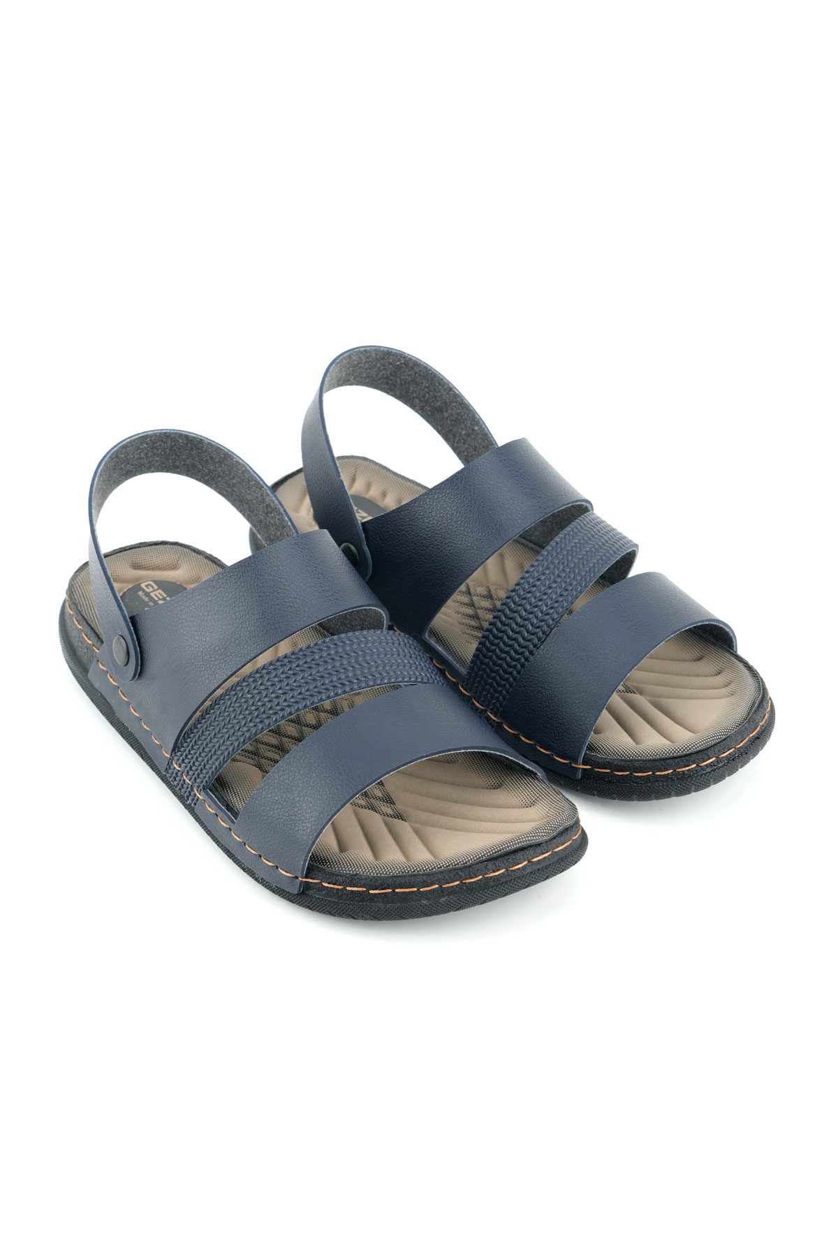 Yazlık Erkek Suni Deri Rahat Taban Sandalet Terlik - Görsel 4