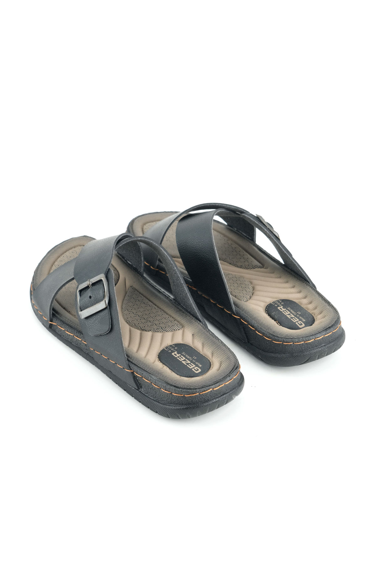 Erkek Yazlık Suni Deri Tek Toka Ayarlanabilir Rahat Taban Günlük Terlik - Görsel 5