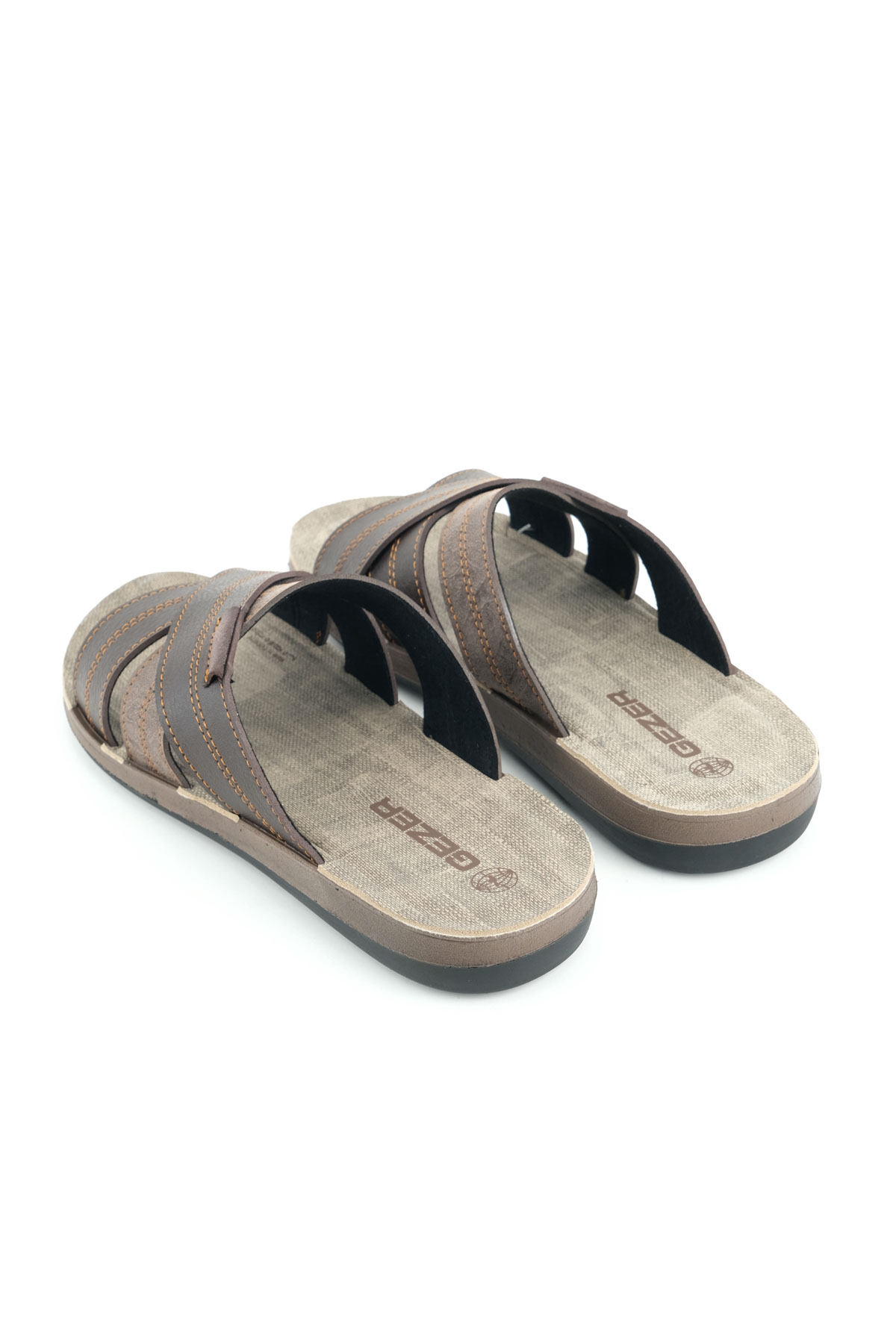 Yazlık Erkek Suni Deri Rahat Taban Günlük Terlik - Görsel 5