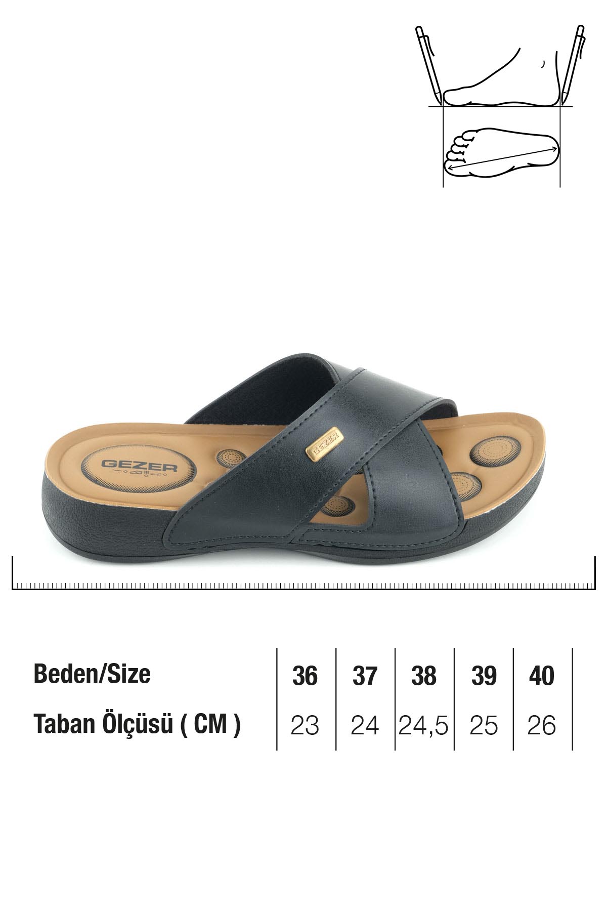 Kadın Yazlık Suni Deri Rahat Taban Günlük Terlik - Görsel 3