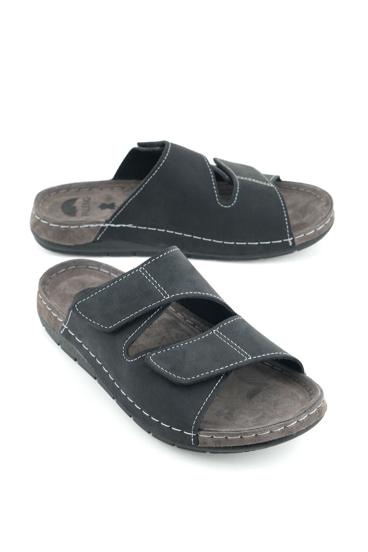 Gezer Erkek Yazlık İç Dış Hakiki Deri Günlük Terlik - Görsel 2