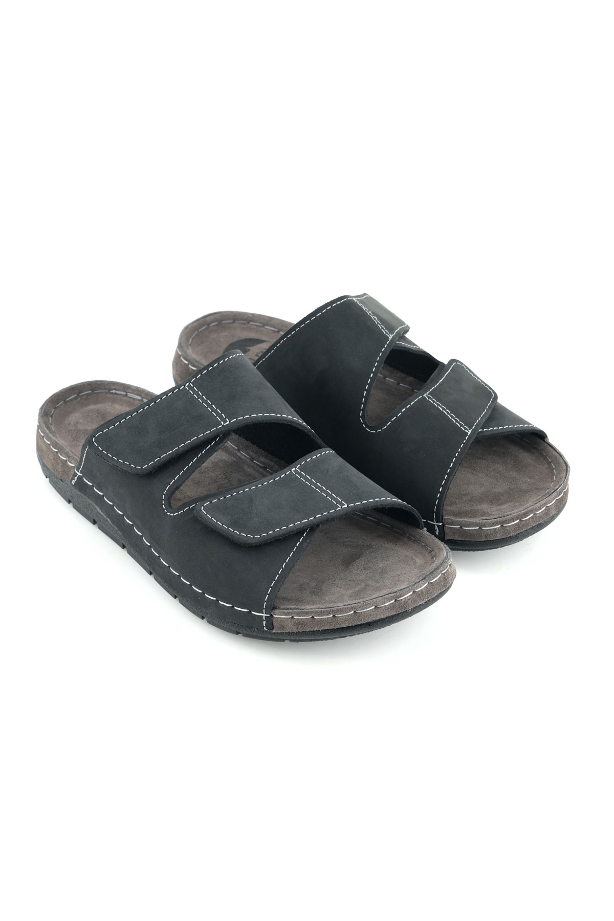 Gezer Erkek Yazlık İç Dış Hakiki Deri Günlük Terlik - Görsel 4