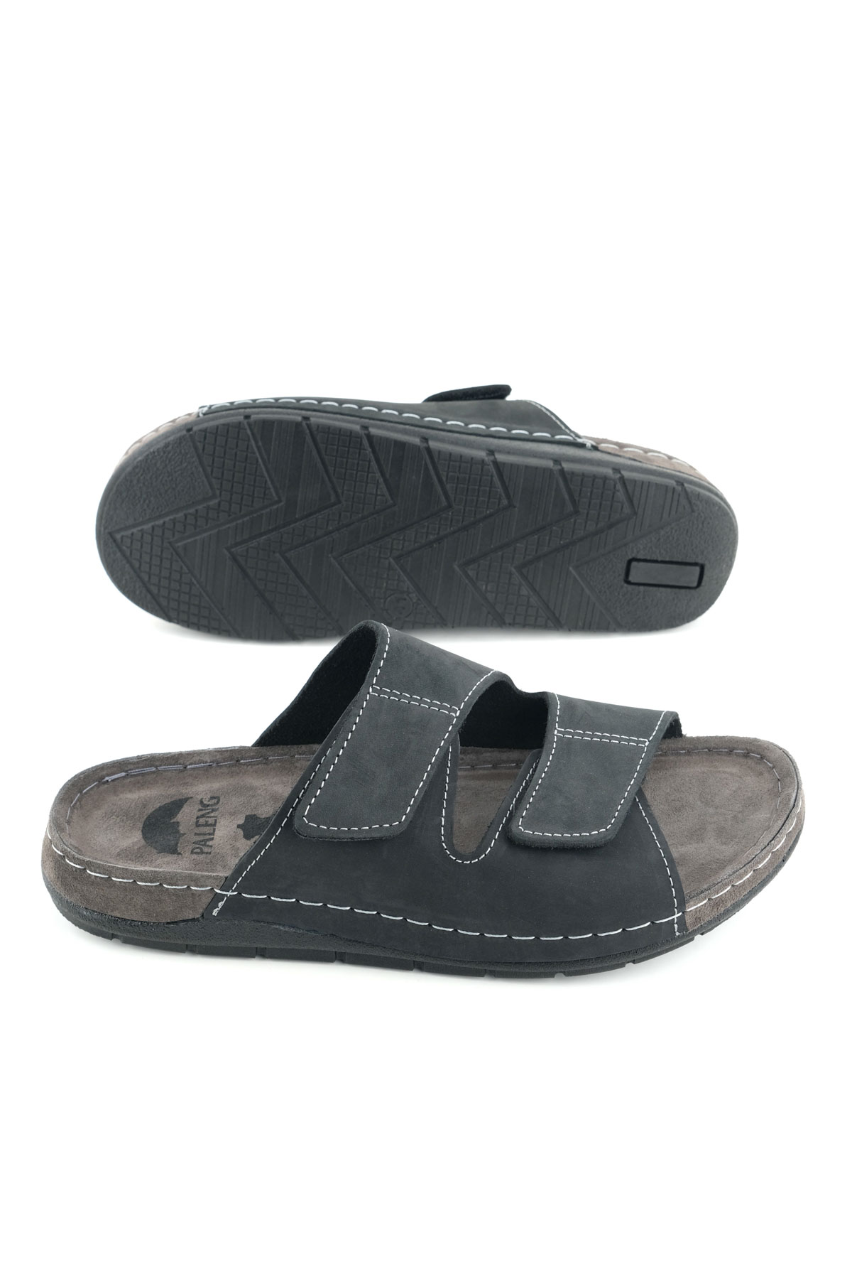 Gezer Erkek Yazlık İç Dış Hakiki Deri Günlük Terlik - Görsel 6