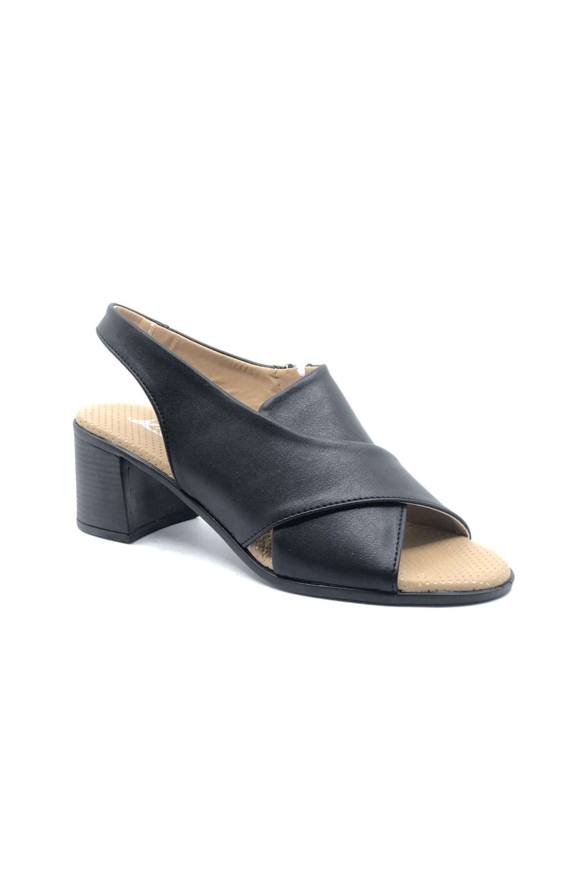 Ortapedik Kısa Topuklu Çapraz Bantlı Kadın Ayakkabı - Görsel 2