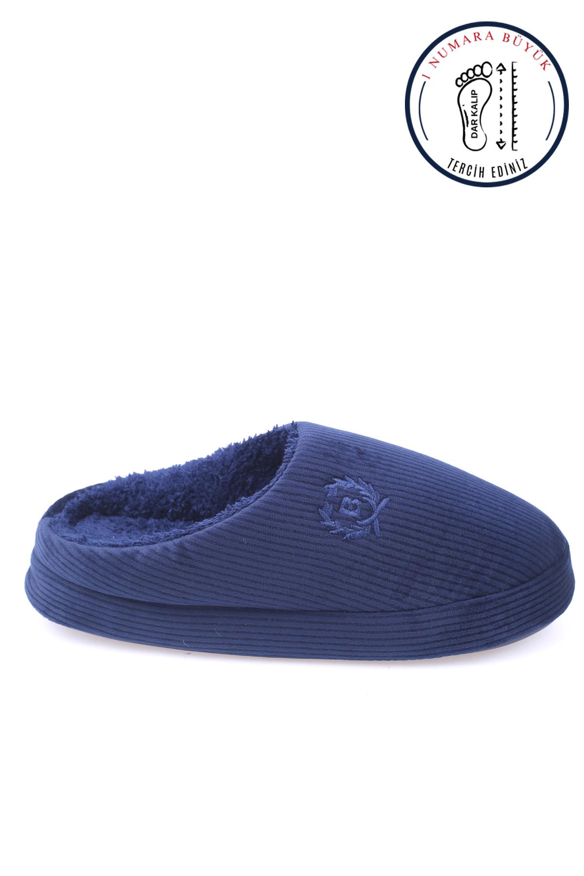 2488 Erkek Kışlık Ev Halı Misafir Terliği - Görsel 3