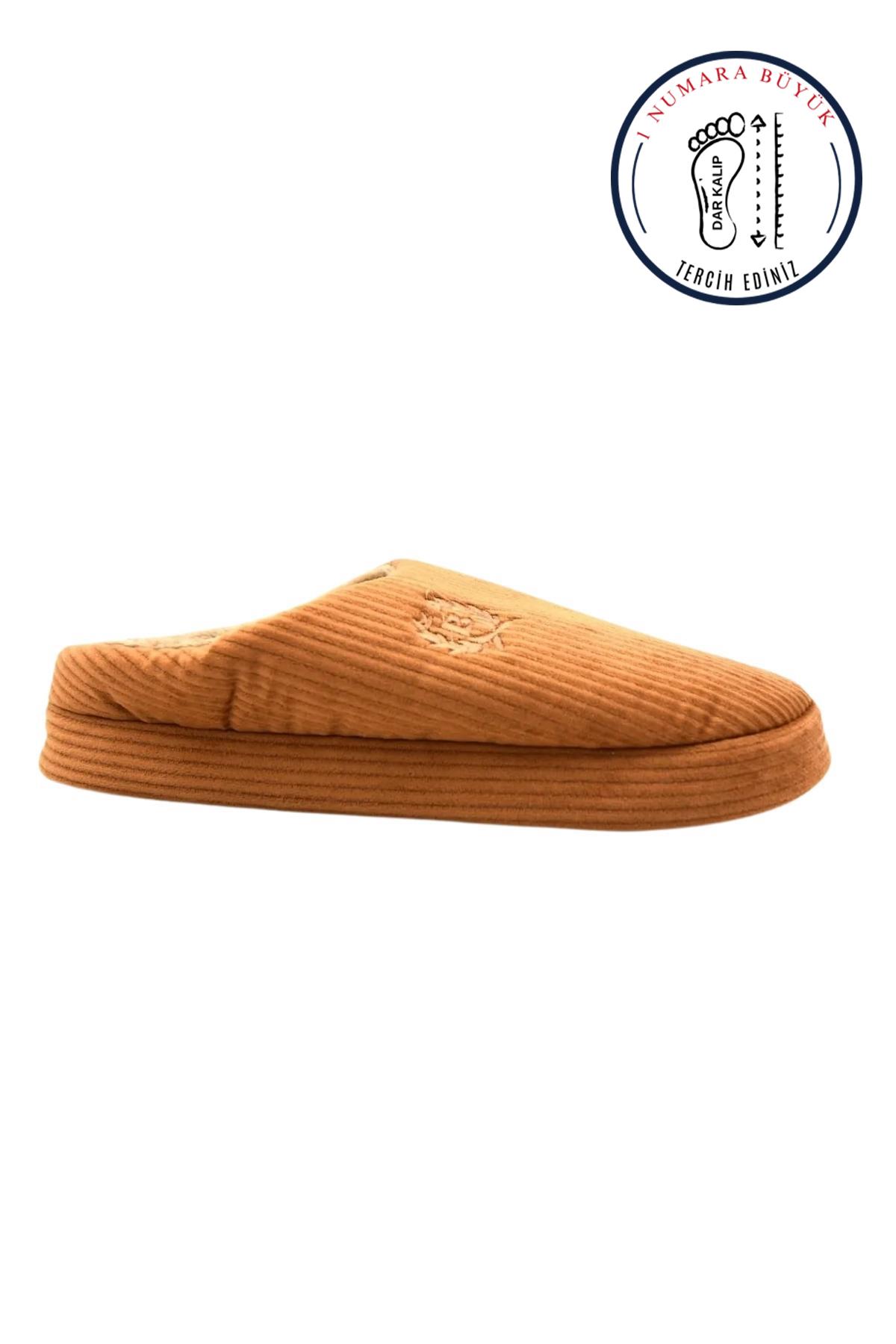 2488 Erkek Kışlık Ev Halı Misafir Terliği - Görsel 2