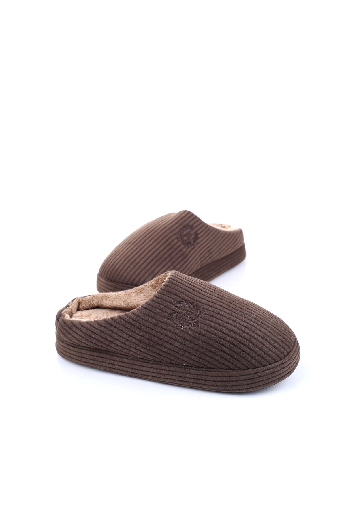 2488 Erkek Kışlık Ev Halı Misafir Terliği - Görsel 2