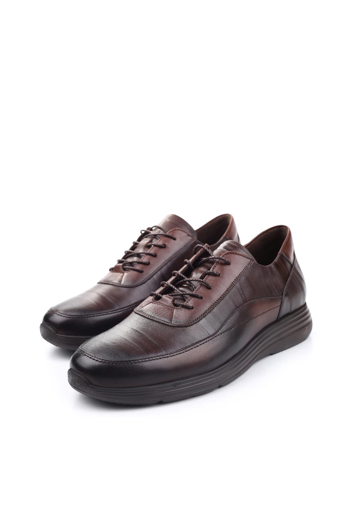 744 Deri Bağcıklı Günlük Erkek Ayakkabı - Görsel 3