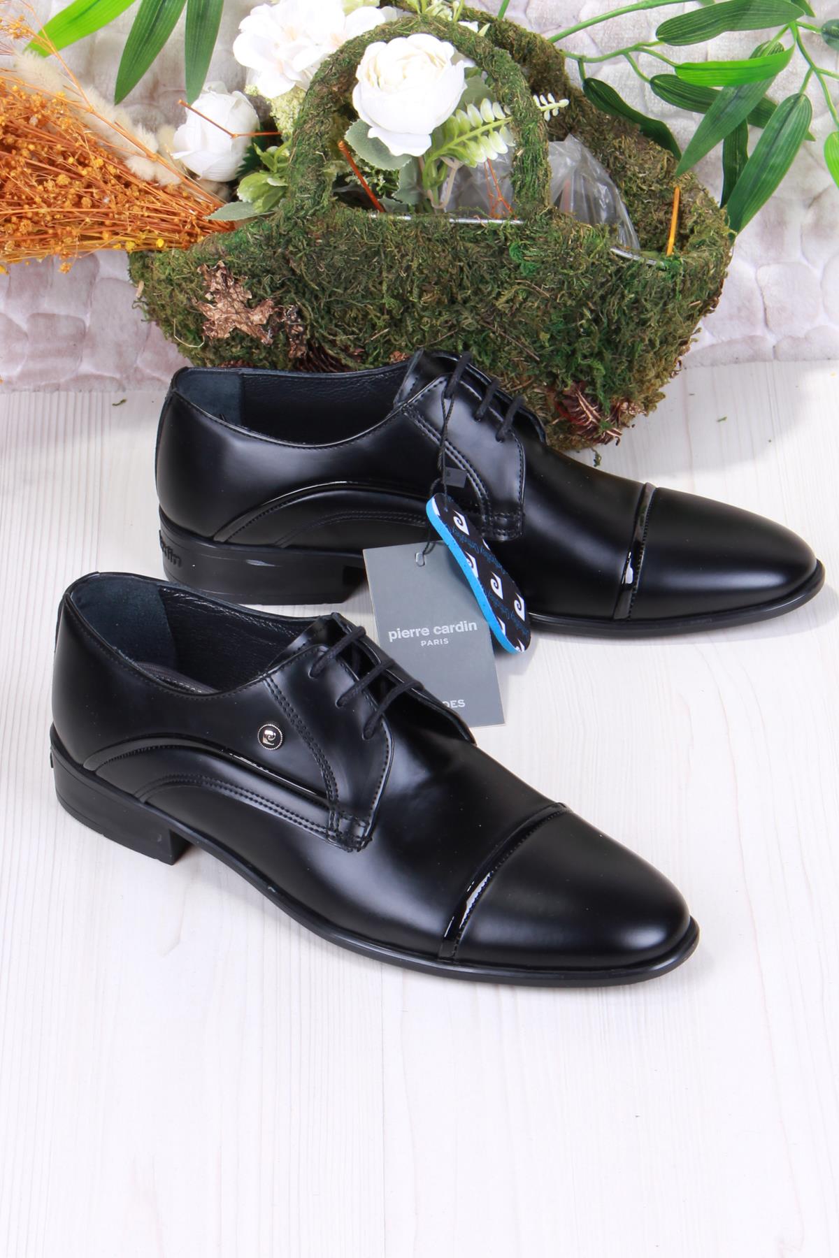 7058 Siyah Açma Damat Ayakkabısı Takım Ayakkabısı Erkek Klasik Ayakkabı - Görsel 6