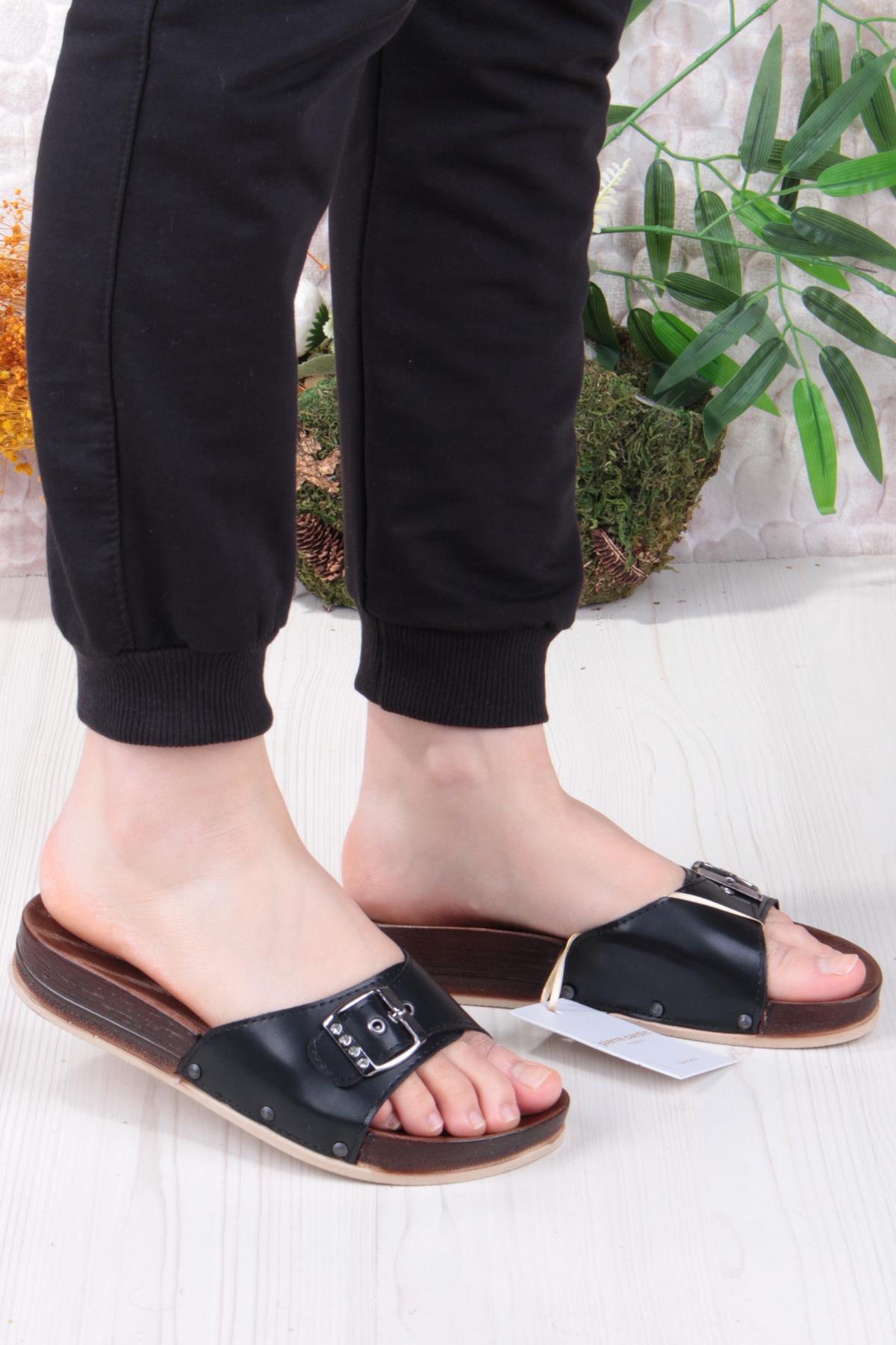 7426 Anatomik Rahat Orijinal Ürün Tokalı Kadın Terlik - Görsel 3