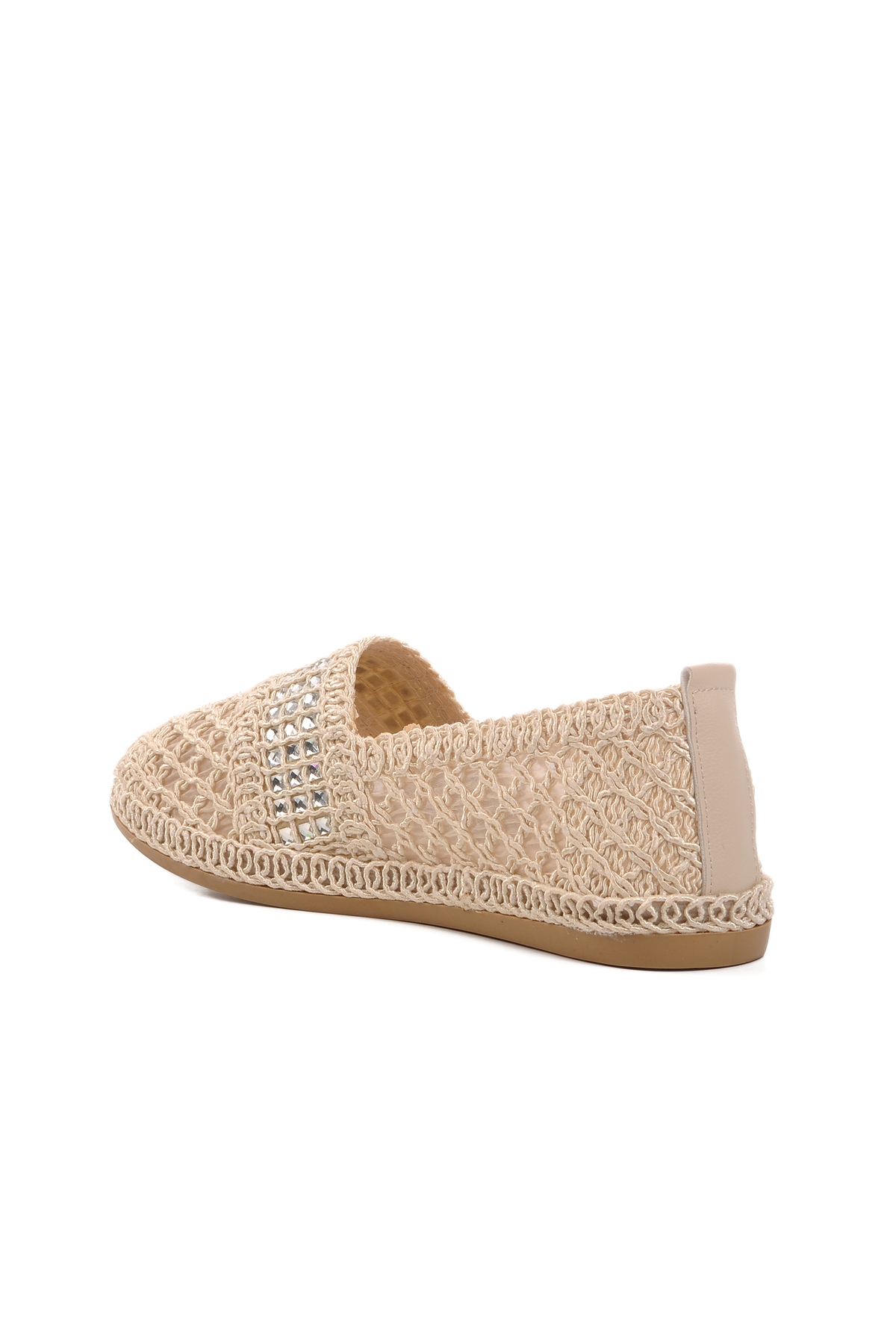 Krem Örme Triko Kadın Babet PC-54570 Z - Görsel 5