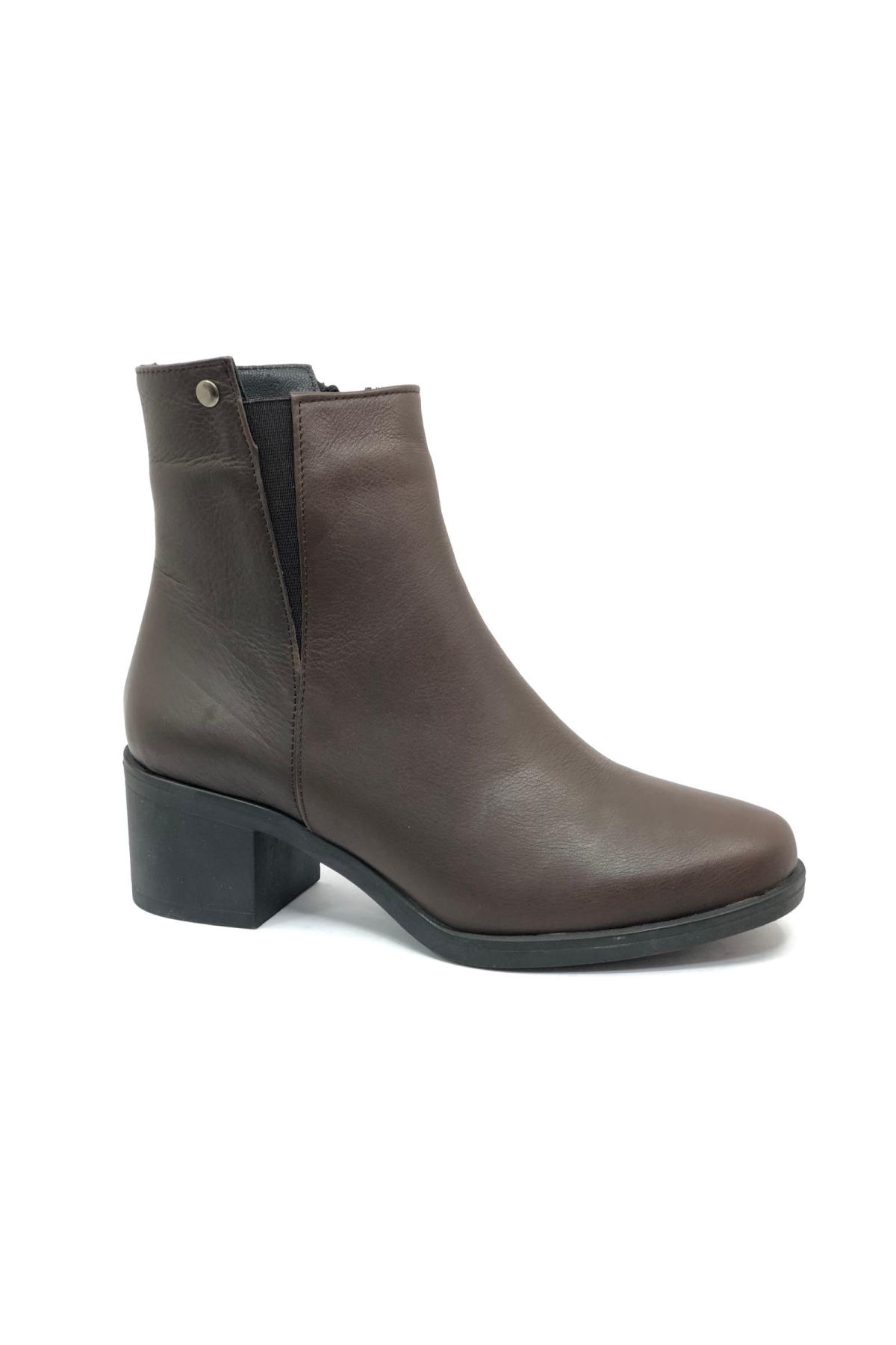 Hakiki Deri Kaymaz Taban Kadın Bot - Görsel 2