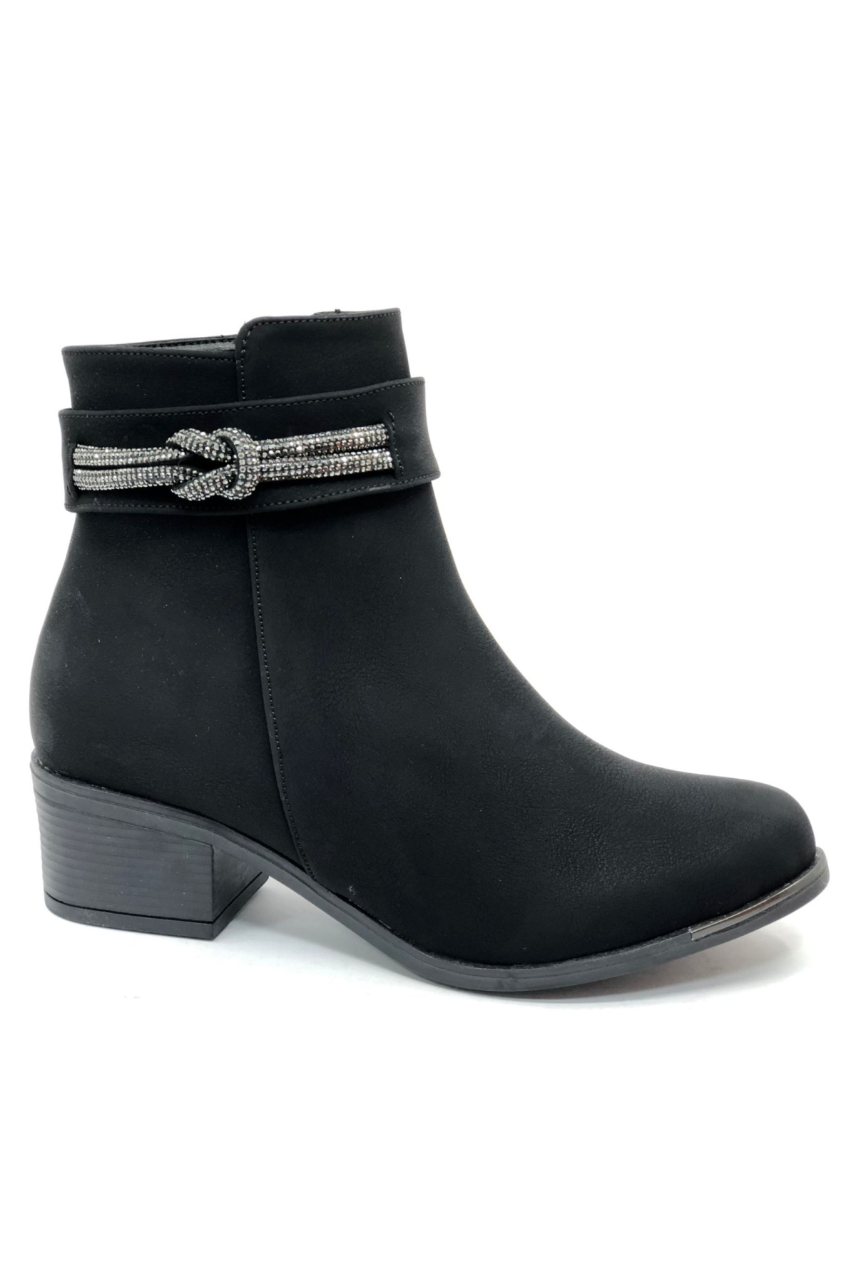Yanı Taş Detaylı Fantazi Klasik Kadın Bot - Görsel 2