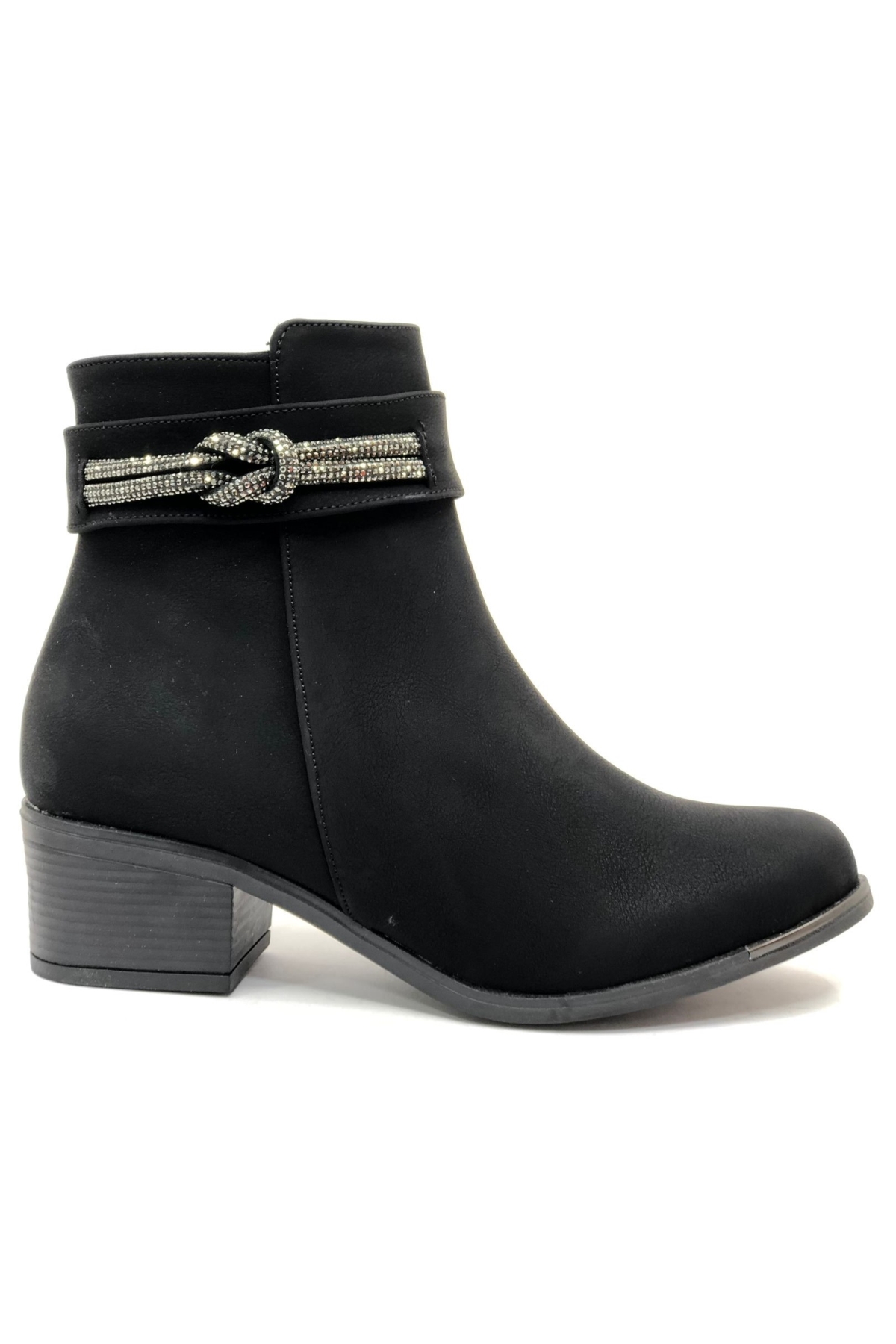 Yanı Taş Detaylı Fantazi Klasik Kadın Bot - Görsel 3