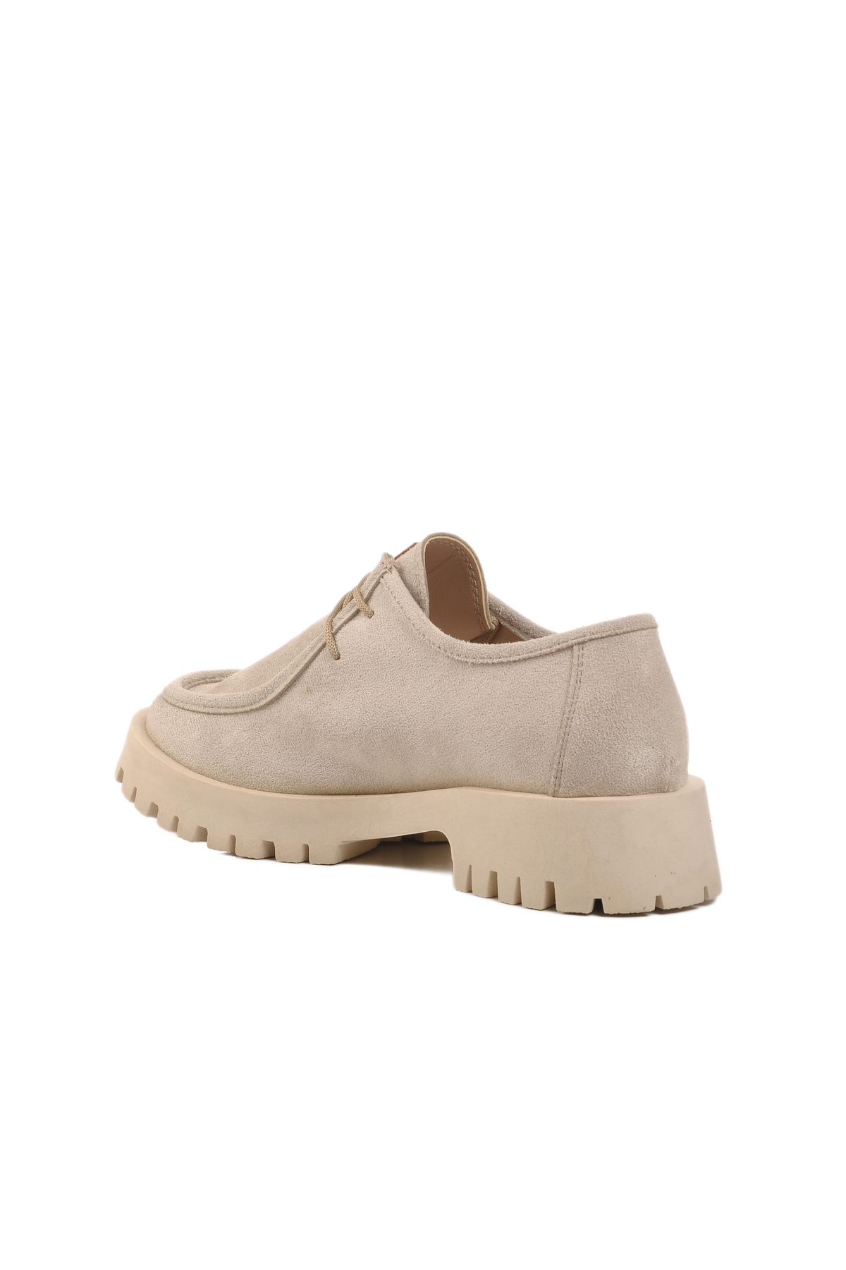 Bej Süet Kadın Casual Ayakkabı PC-54319 Z - Görsel 5
