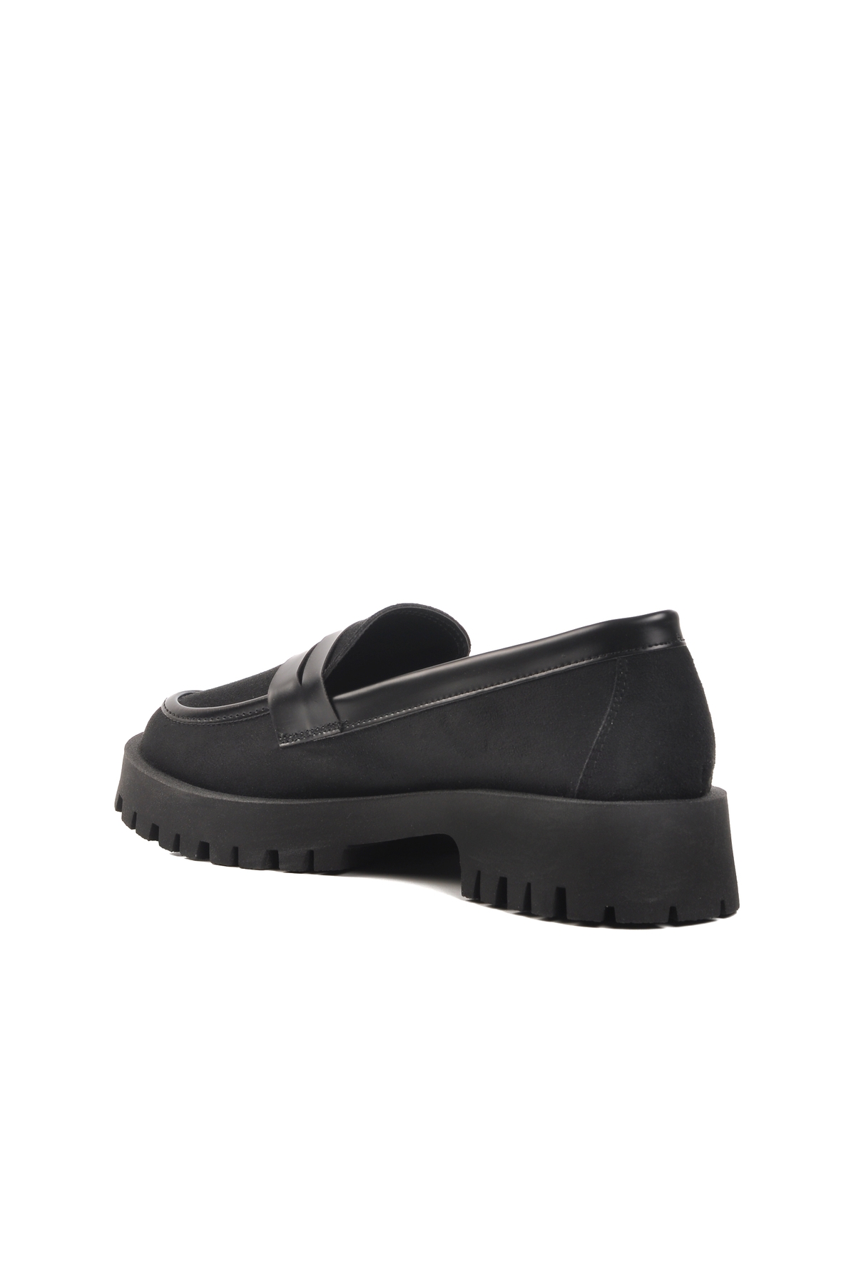 Siyah Süet Kadın Casual Ayakkabı PC-54320 Z - Görsel 5