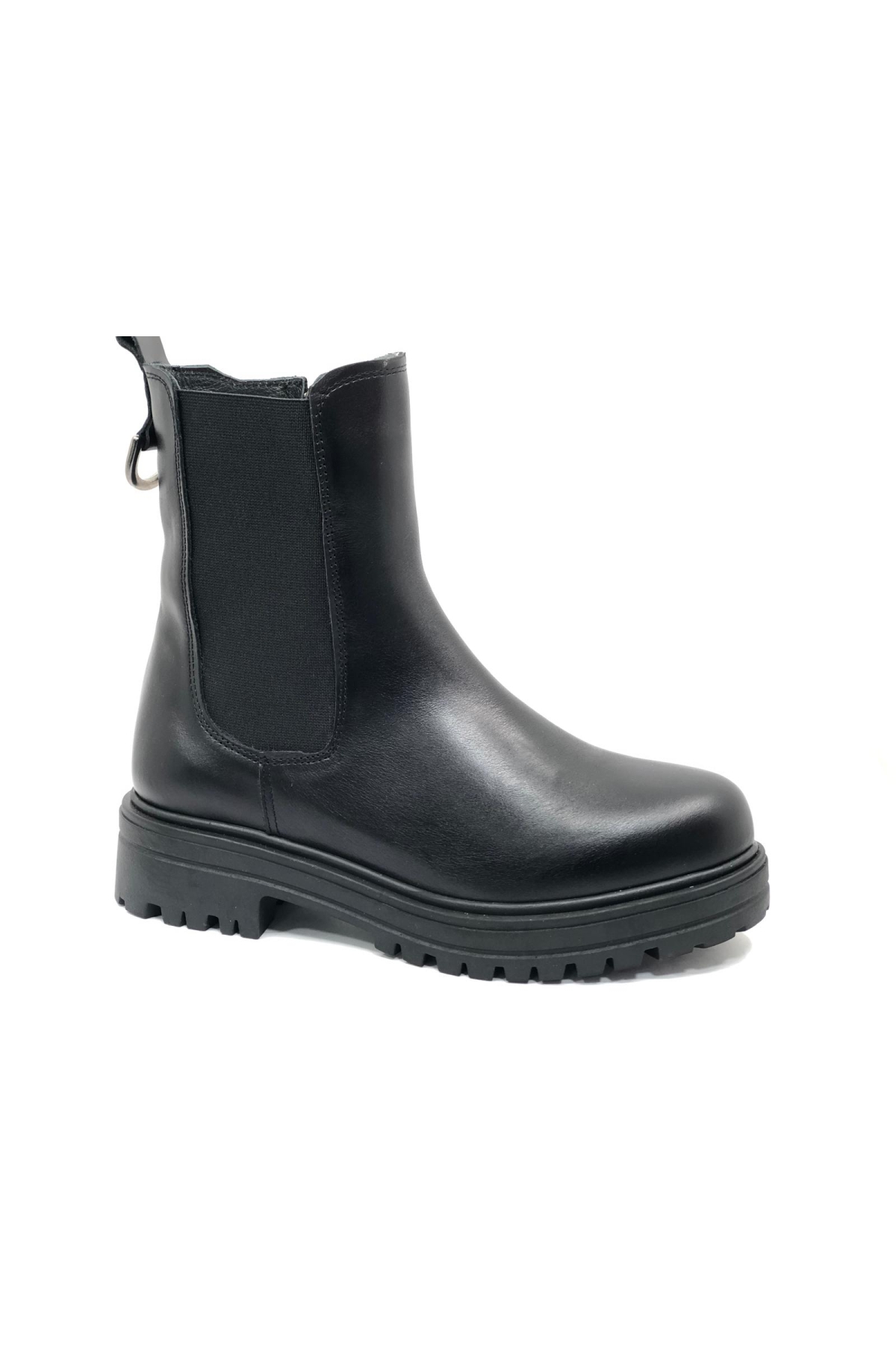 2282 Hakiki Deri Kaymaz Taban Düz Bot Kadın Bot - Görsel 3