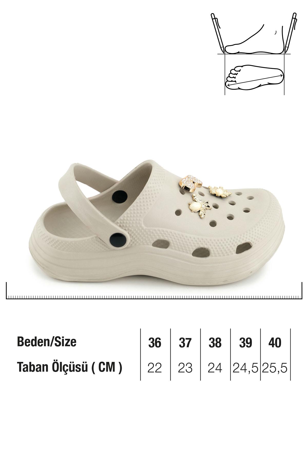 Kadın Yazlık Eva Islak Zemine Uygun Ev Bahçe Banyo Havuz Terlik Sandalet - Görsel 3