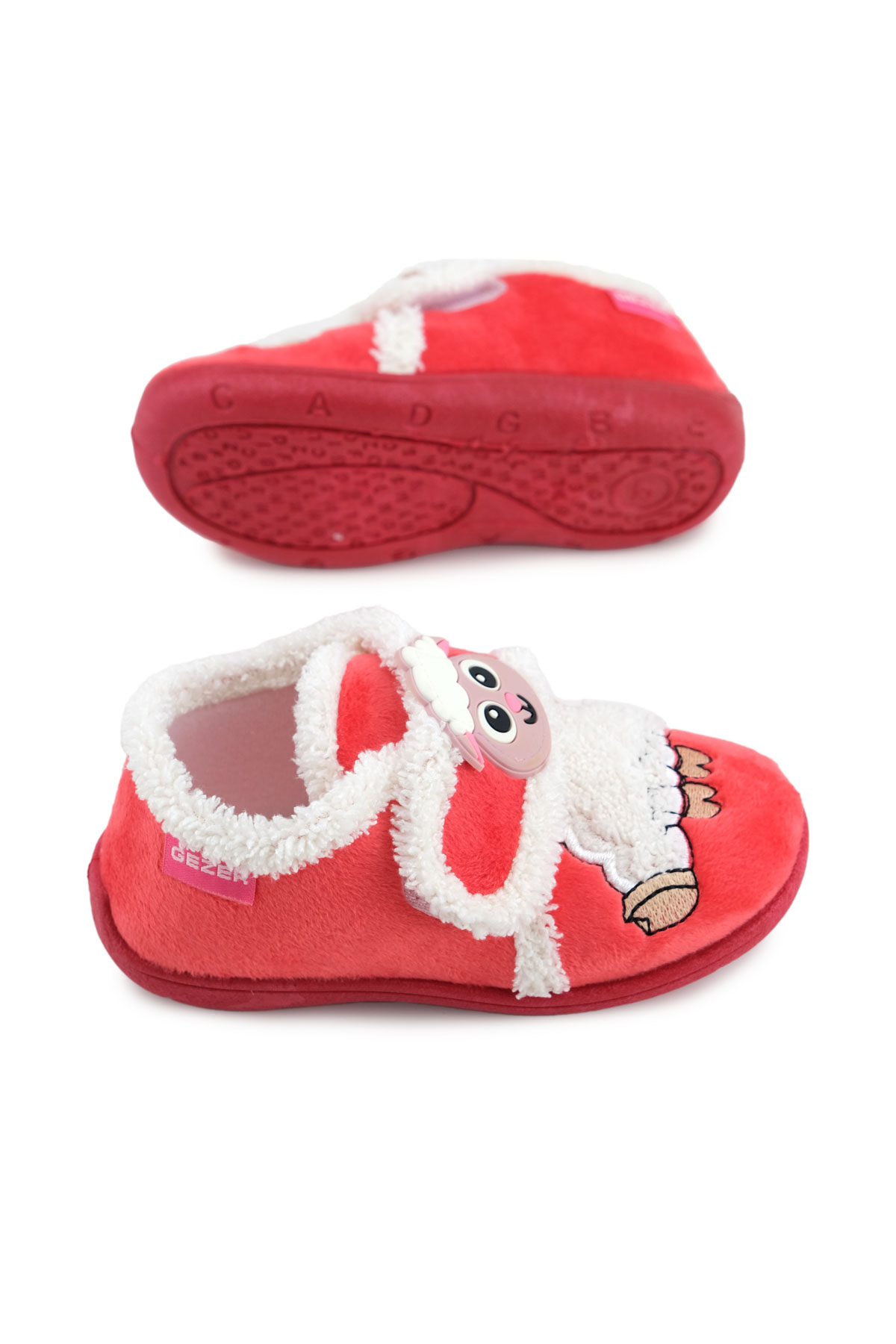 Kışlık Cırtlı Ayarlanabilir Rahat İç Taban Kız Çocuk Panduf Ayakkabı - Görsel 4