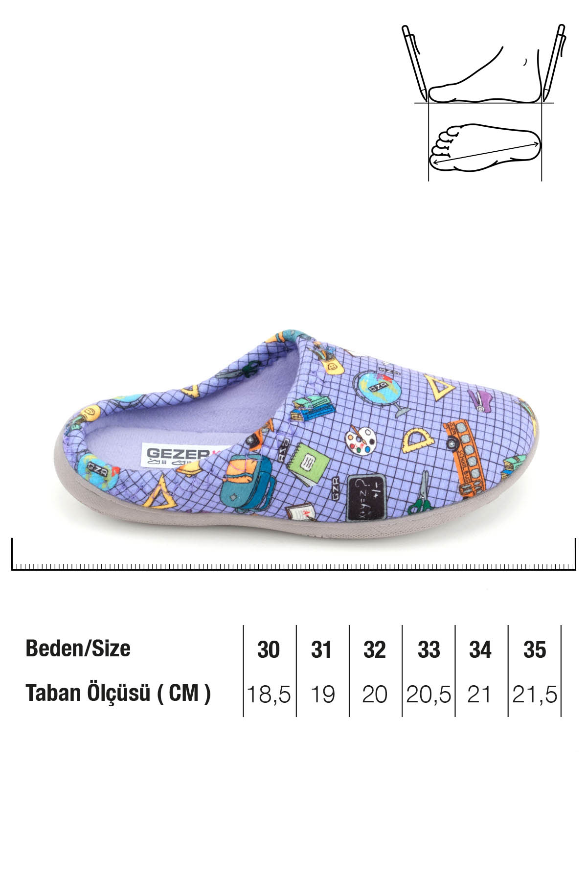 Kız Çocuk Kışlık Rahat Taban Ev Bahçe Gondol Terlik - Görsel 3