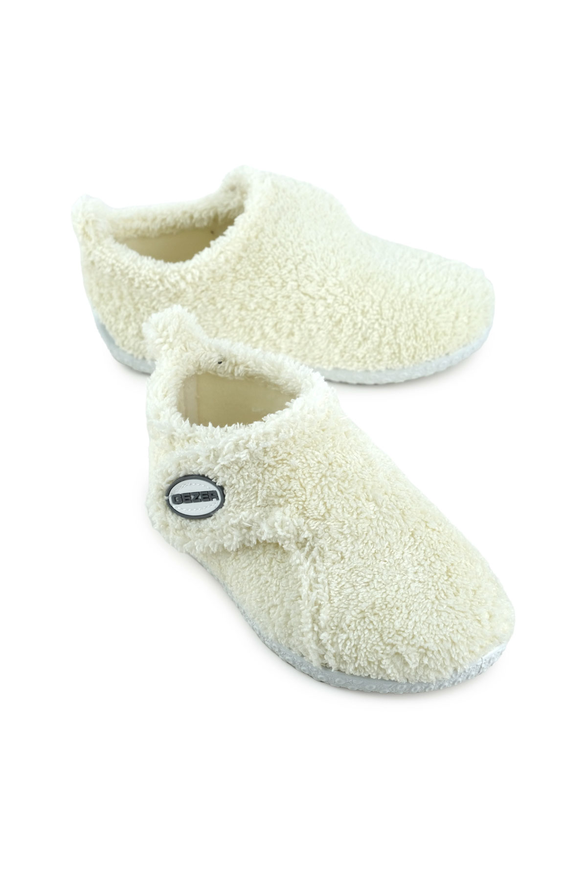 Kışlık Kız Çocuk Peluşlu Rahat Taban Cırt Cırtlı Ayarlanabilir Ev Okul Kreş Panduf Ayakkabı - Görsel 2