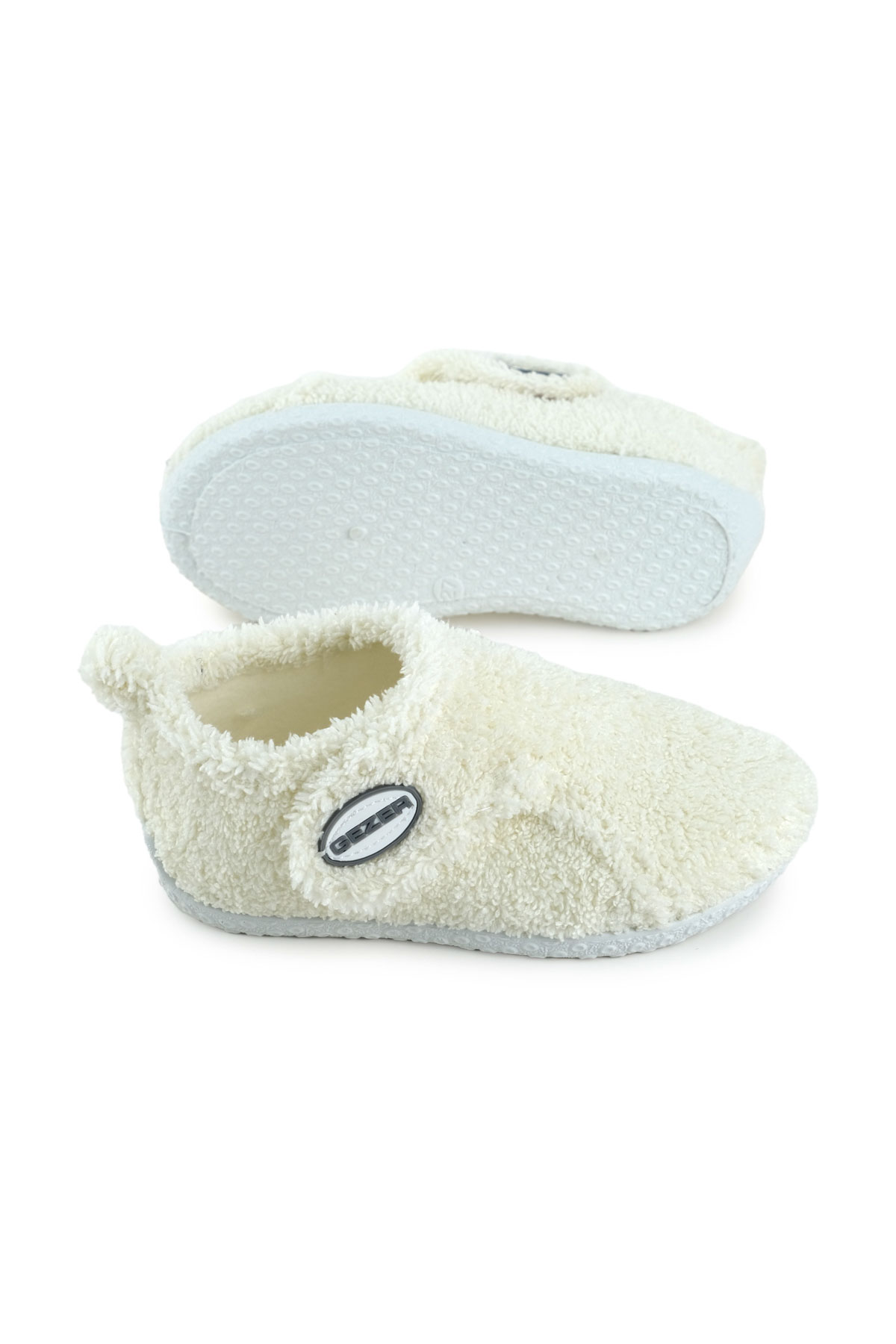 Kışlık Kız Çocuk Peluşlu Rahat Taban Cırt Cırtlı Ayarlanabilir Ev Okul Kreş Panduf Ayakkabı - Görsel 7