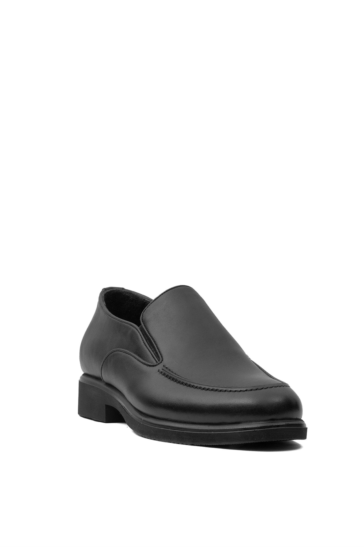Y6329 Erkek Hakiki Deri Klasik Ayakkabı Siyah - Görsel 3
