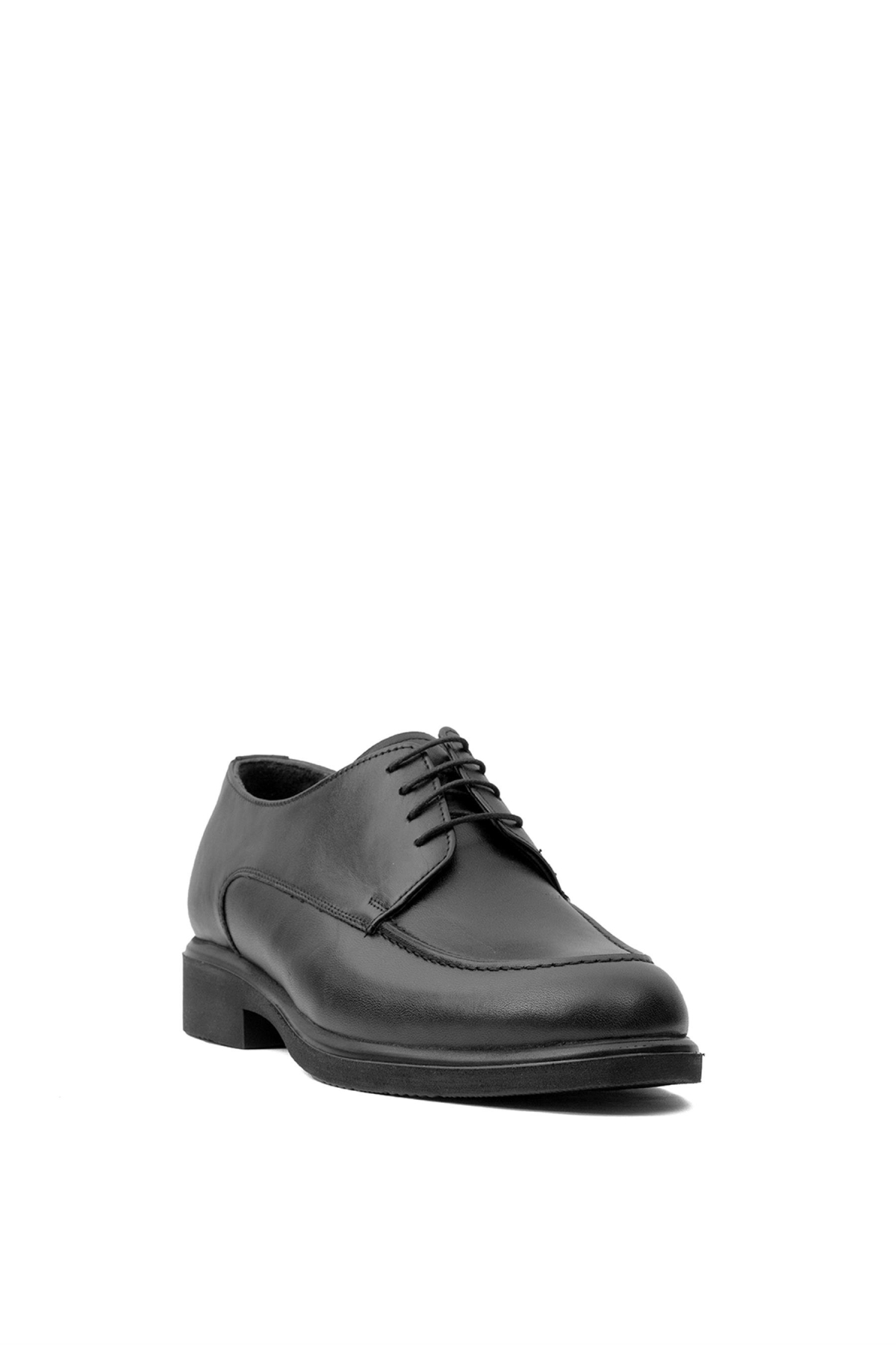 Y6328 Erkek Hakiki Deri Klasik Ayakkabı Siyah - Görsel 3