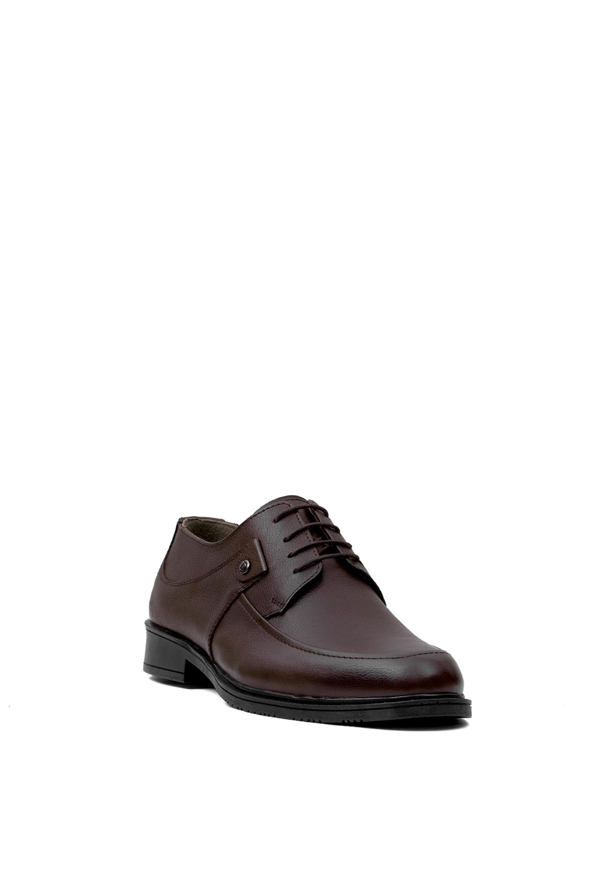 Y6324 Erkek Hakiki Deri Klasik Ayakkabı Kahverengi - Görsel 3