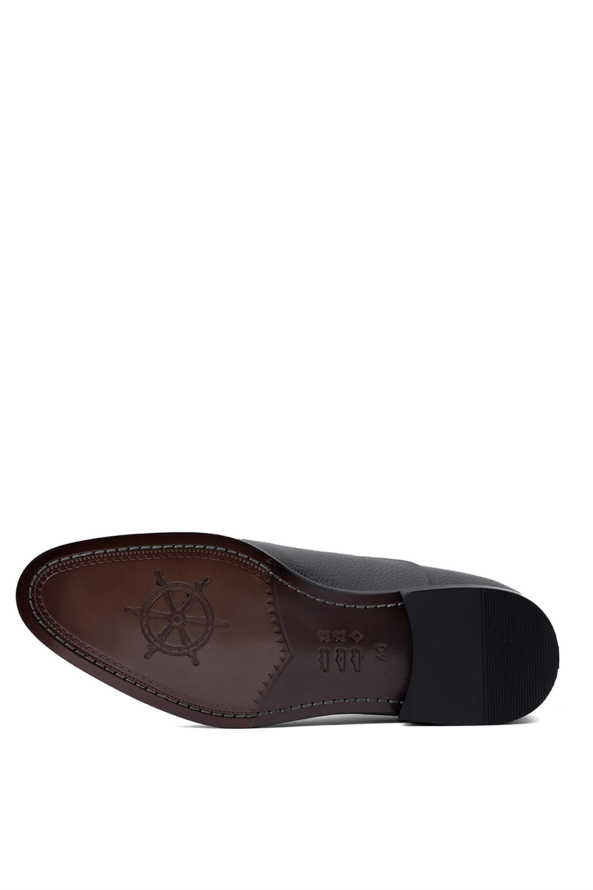 Y4005 Erkek Hakiki Deri Klasik Ayakkabı Siyah - Görsel 5