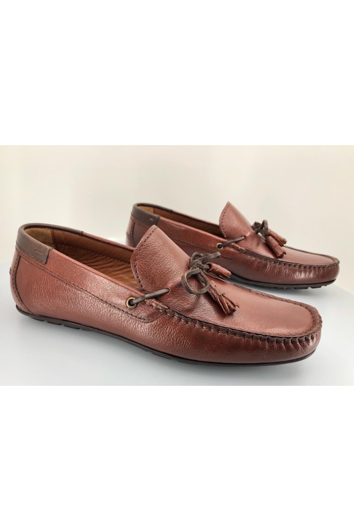 084 %100 Hakiki Deri Püsküllü Erkek Loafer Babet - Görsel 2