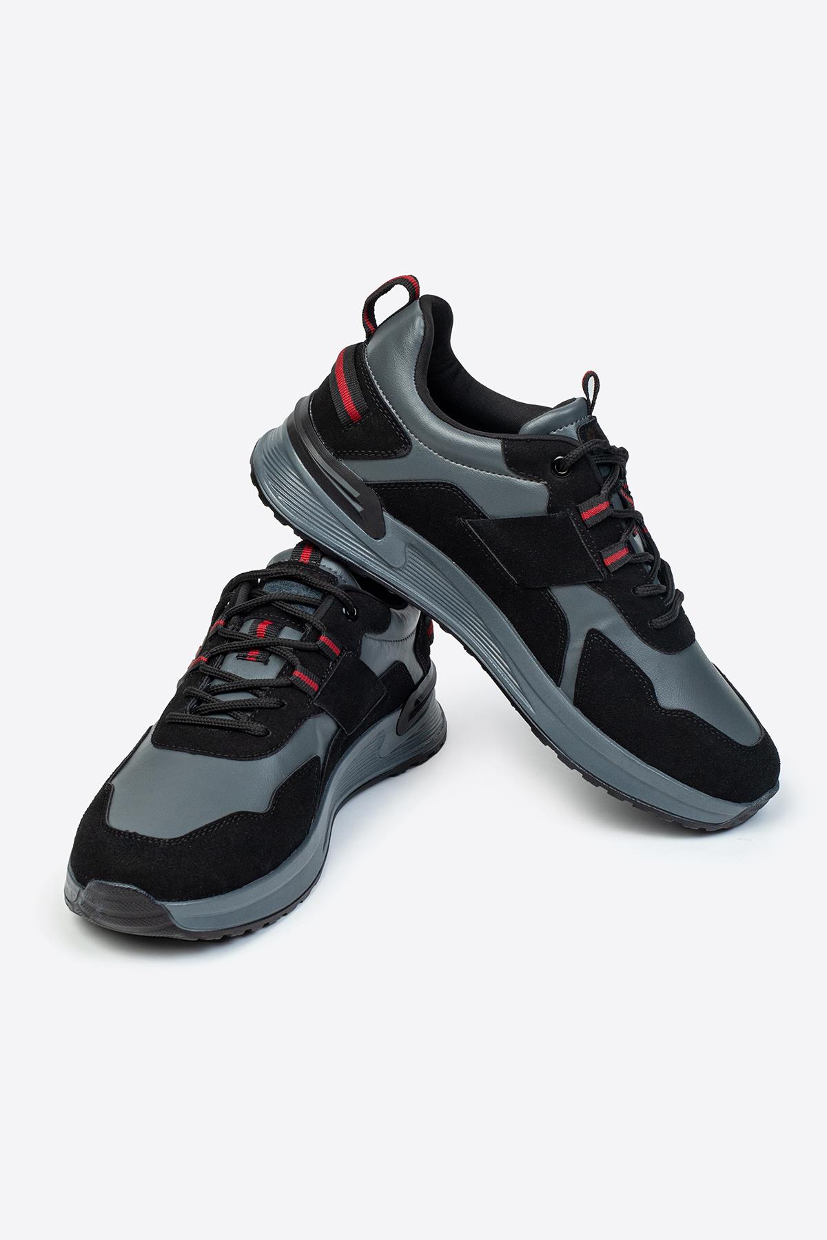 Erkek Baskılı Günlük Cilt Spor Ayakkabı - Görsel 5