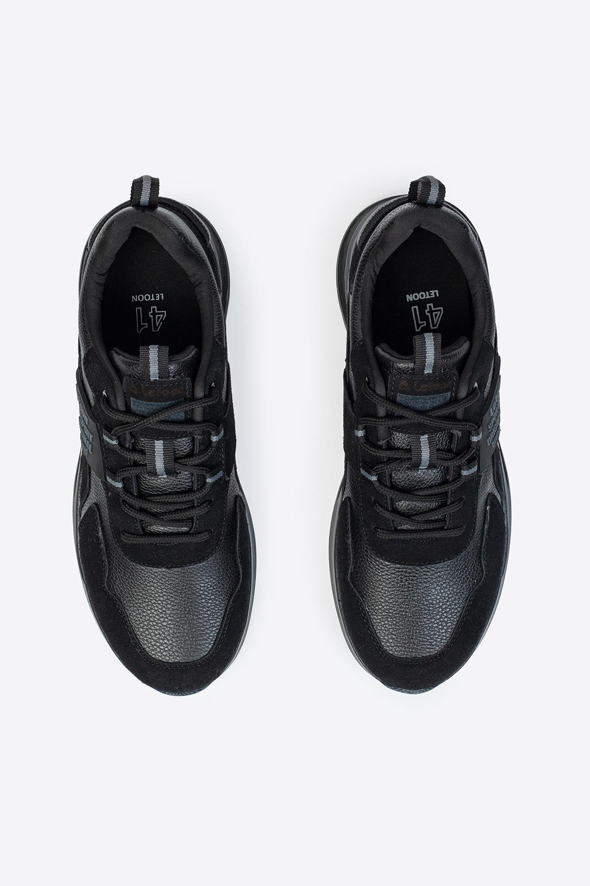 Erkek Baskılı Günlük Cilt Spor Ayakkabı - Görsel 6